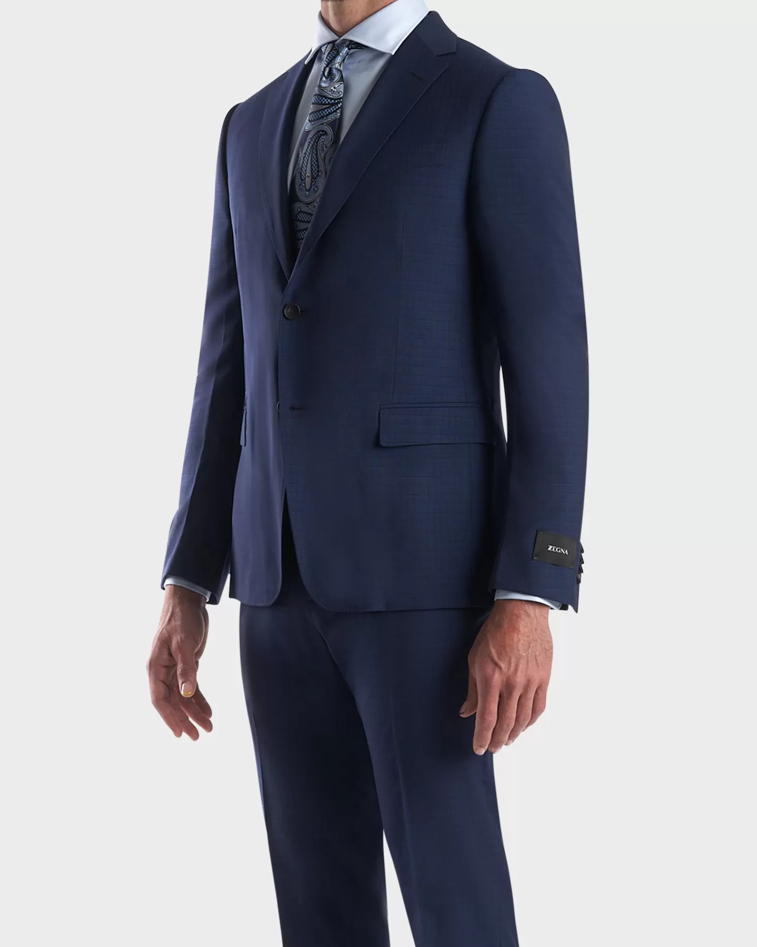 Z Zegna Blue Slim Fit High Performance Wool Suit^ Suiting