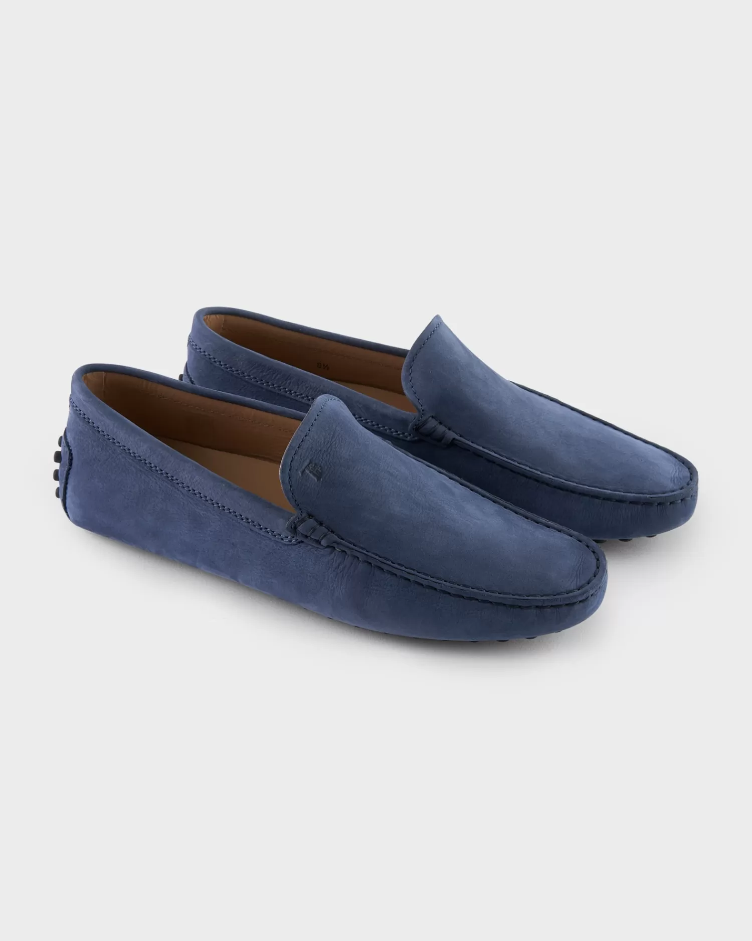 Tods Blue Suede Gommini Driving Shoes^ Loafers