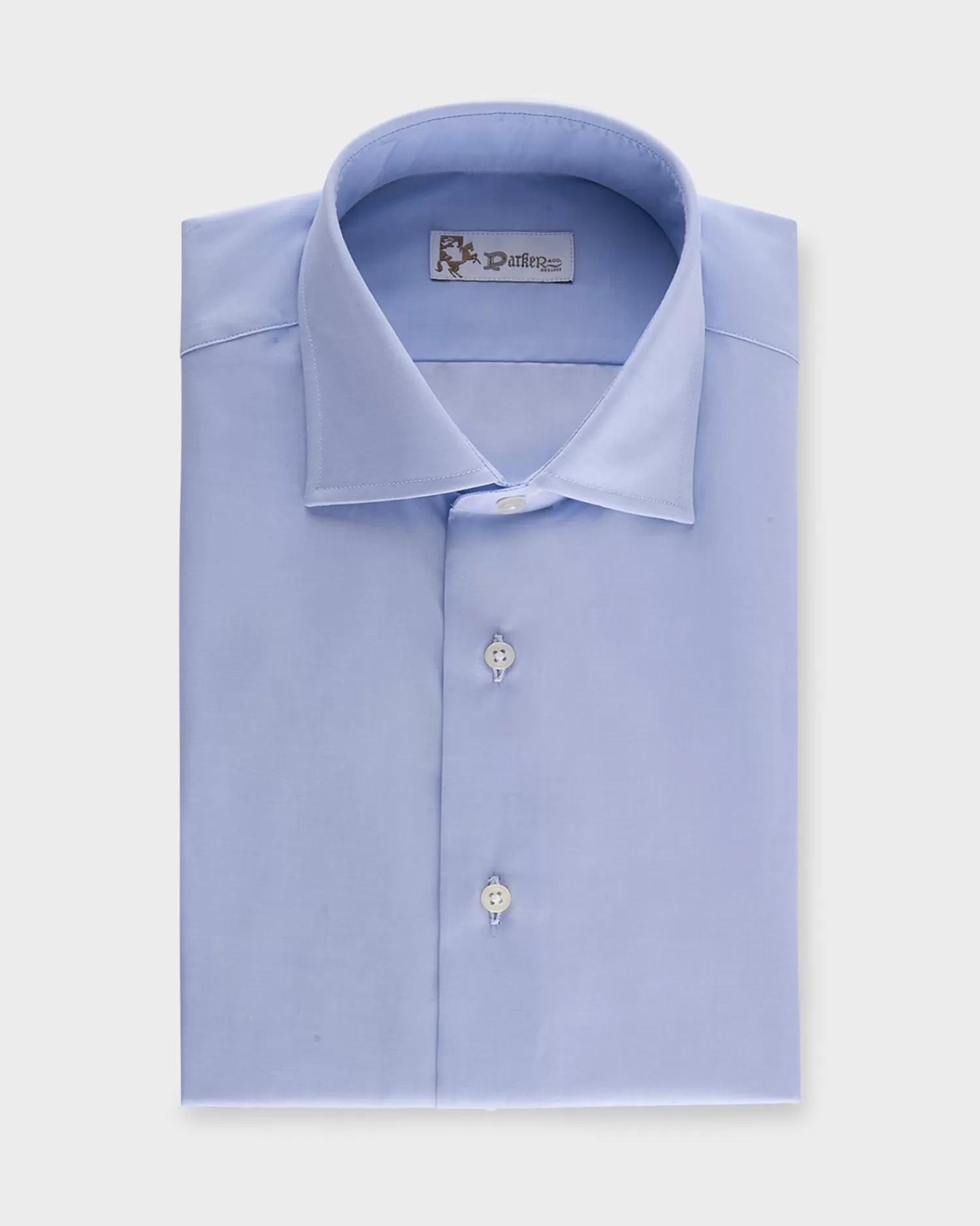 * Blue Tailored Cotton Shirt^ Business Shirts