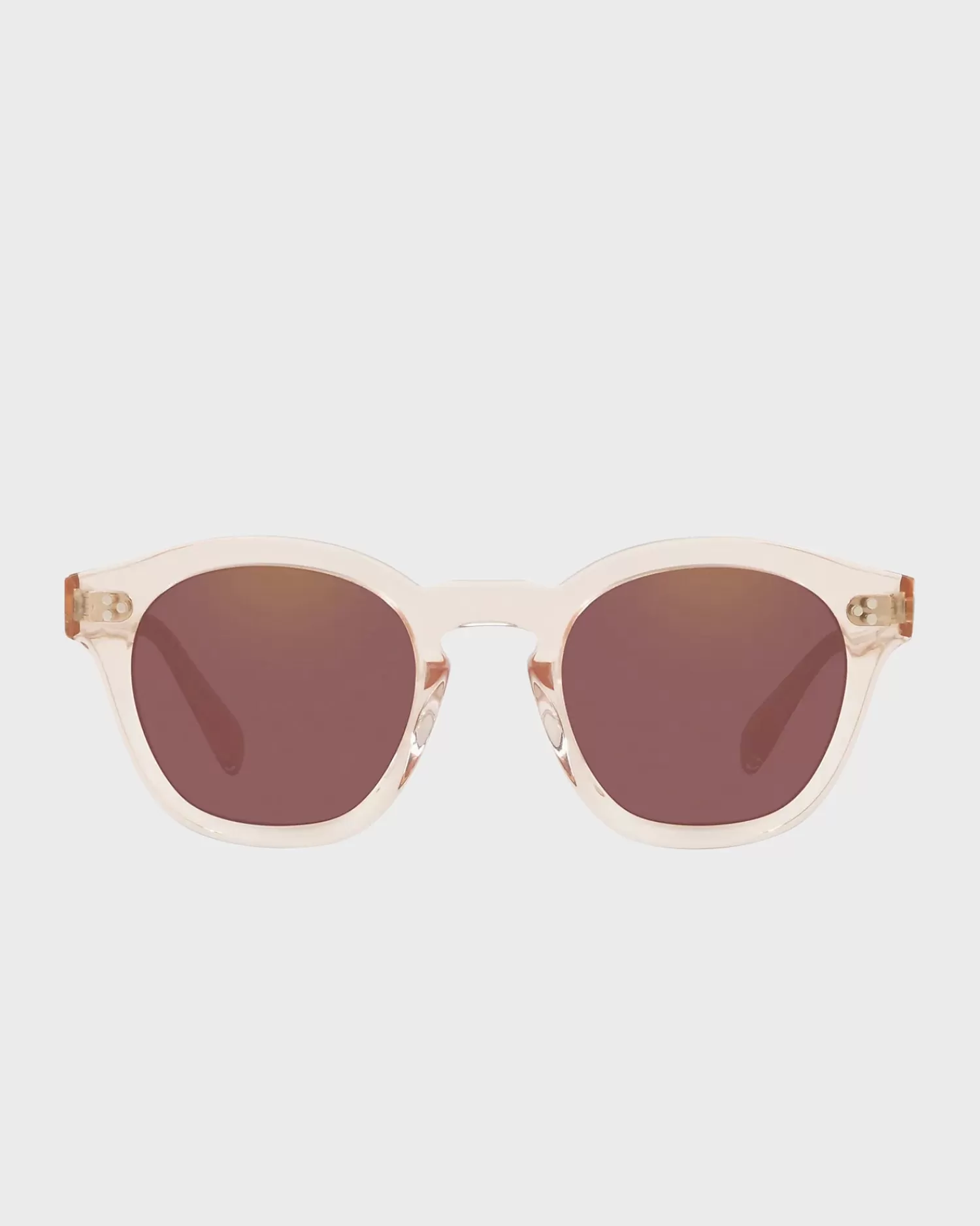 Oliver Peoples Boudreau L.A Light Silk With Burgundy Gold Mirror^ Sunglasses