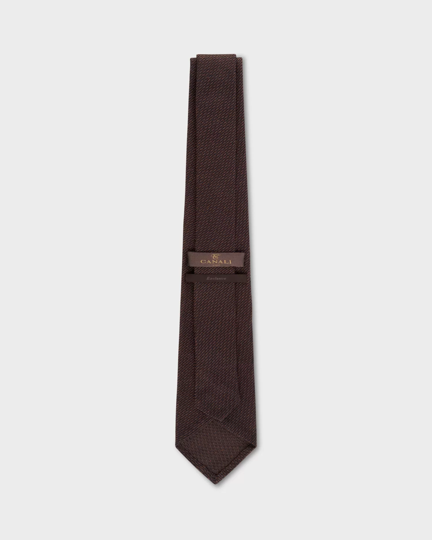 Canali Brown And Navy Silk Gauze Tie^ Ties