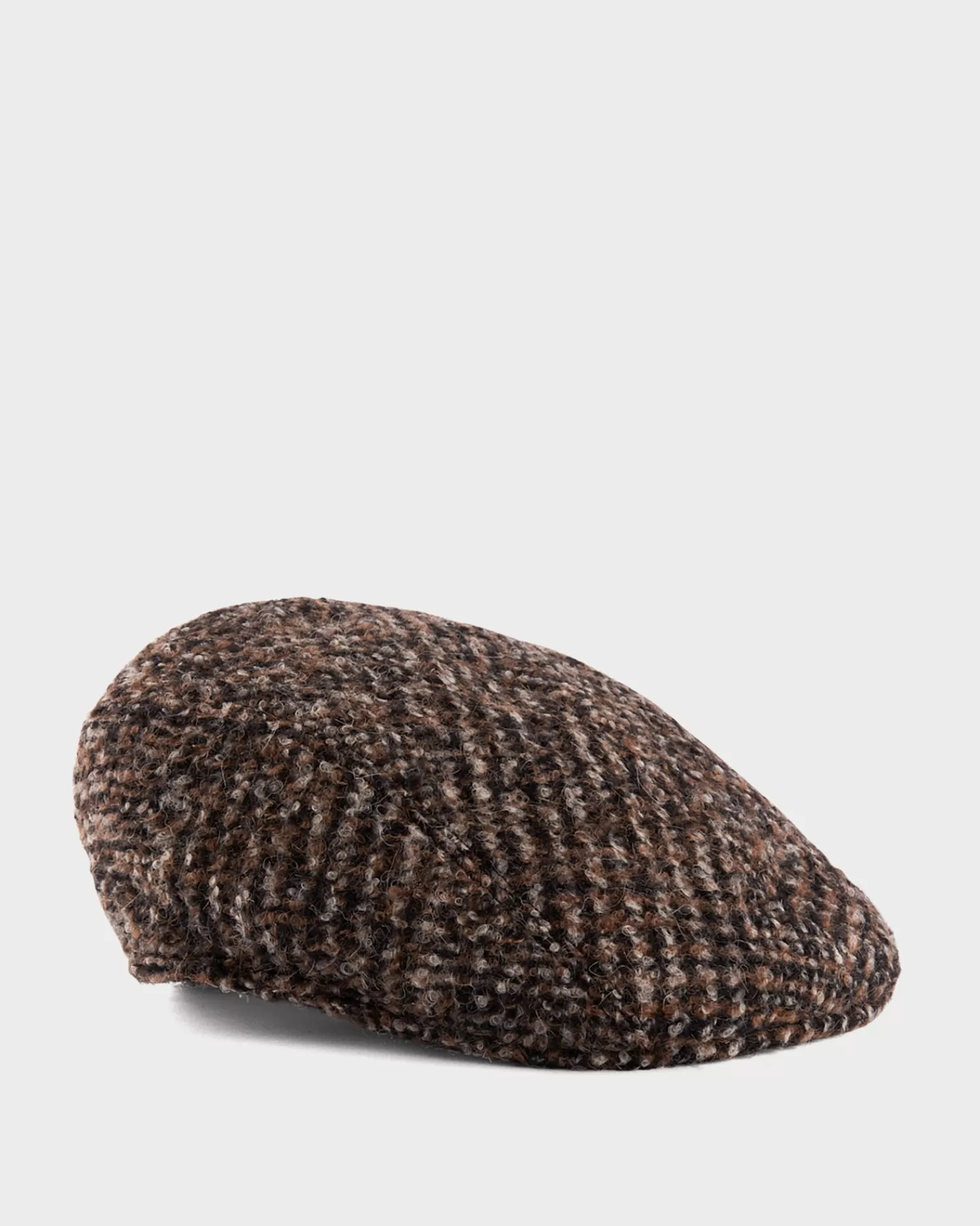 Altea Brown Boucle Tweed Wool Baker Boy Cap^ Hats And Beanies