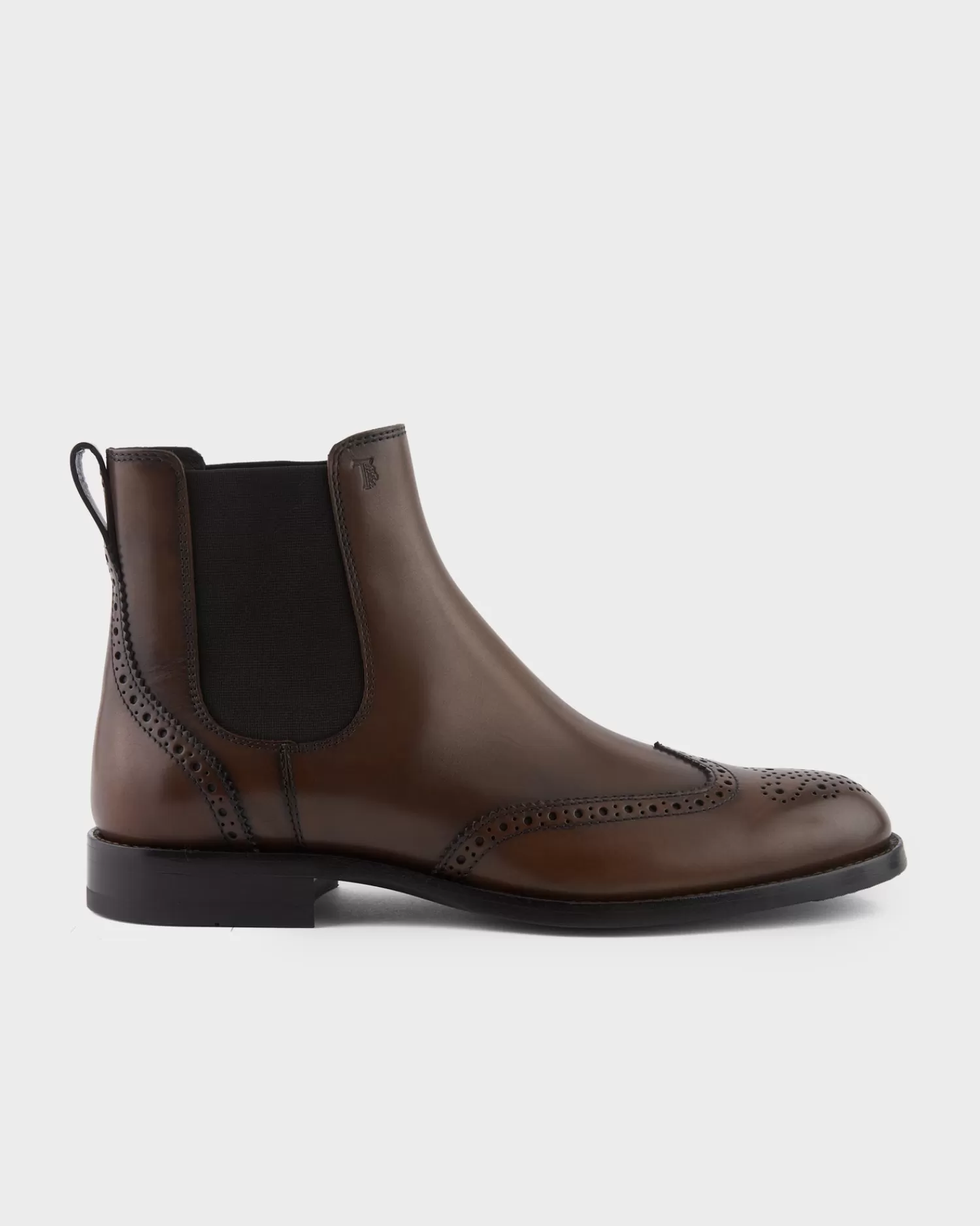 Tods Brown Brogue Detail Chelsea Boots^ Boots