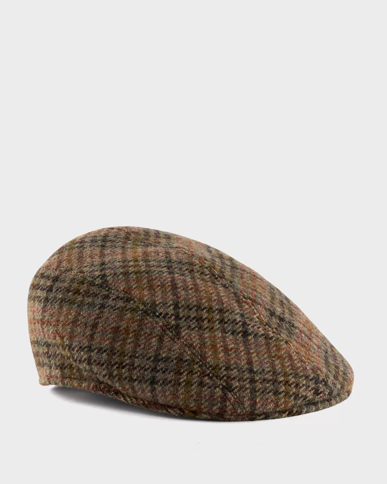 Altea Brown Check Tweed Wool Cap^ Hats And Beanies