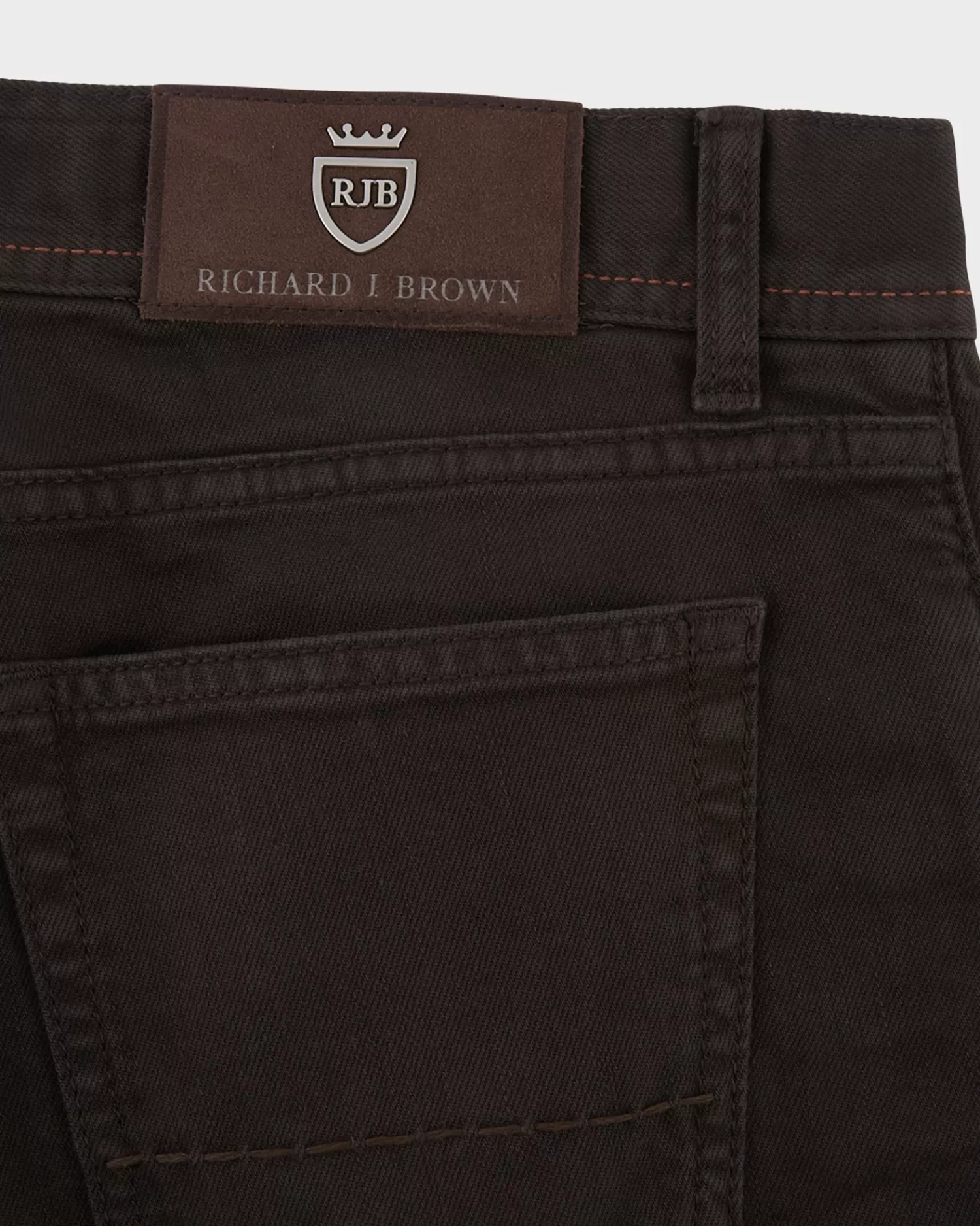 Richard J Brown Brown Icon Daily Comfort Cotton Trousers^ Jeans