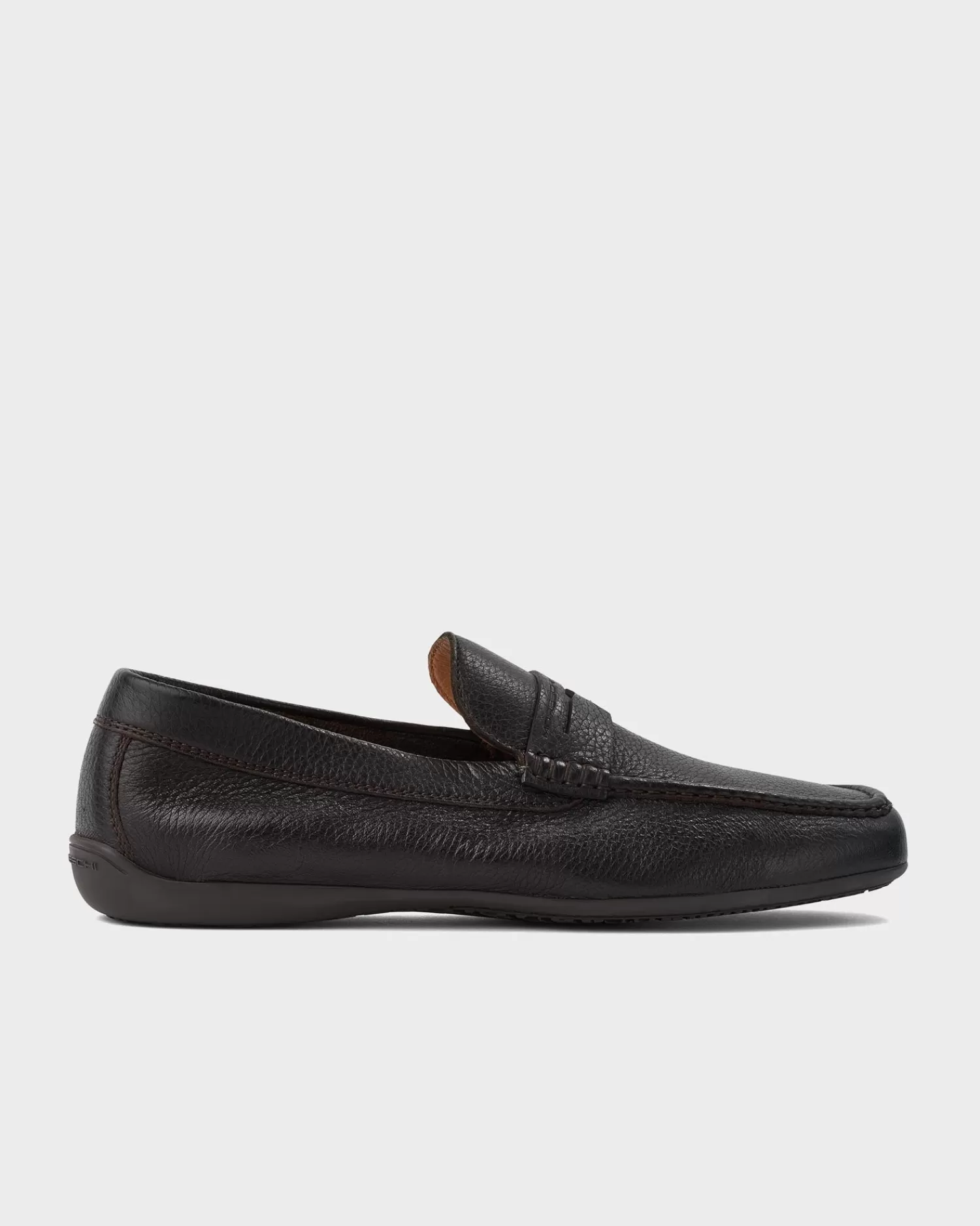 Moreschi Brown Minorca Pebbled Leather Loafer^ Loafers