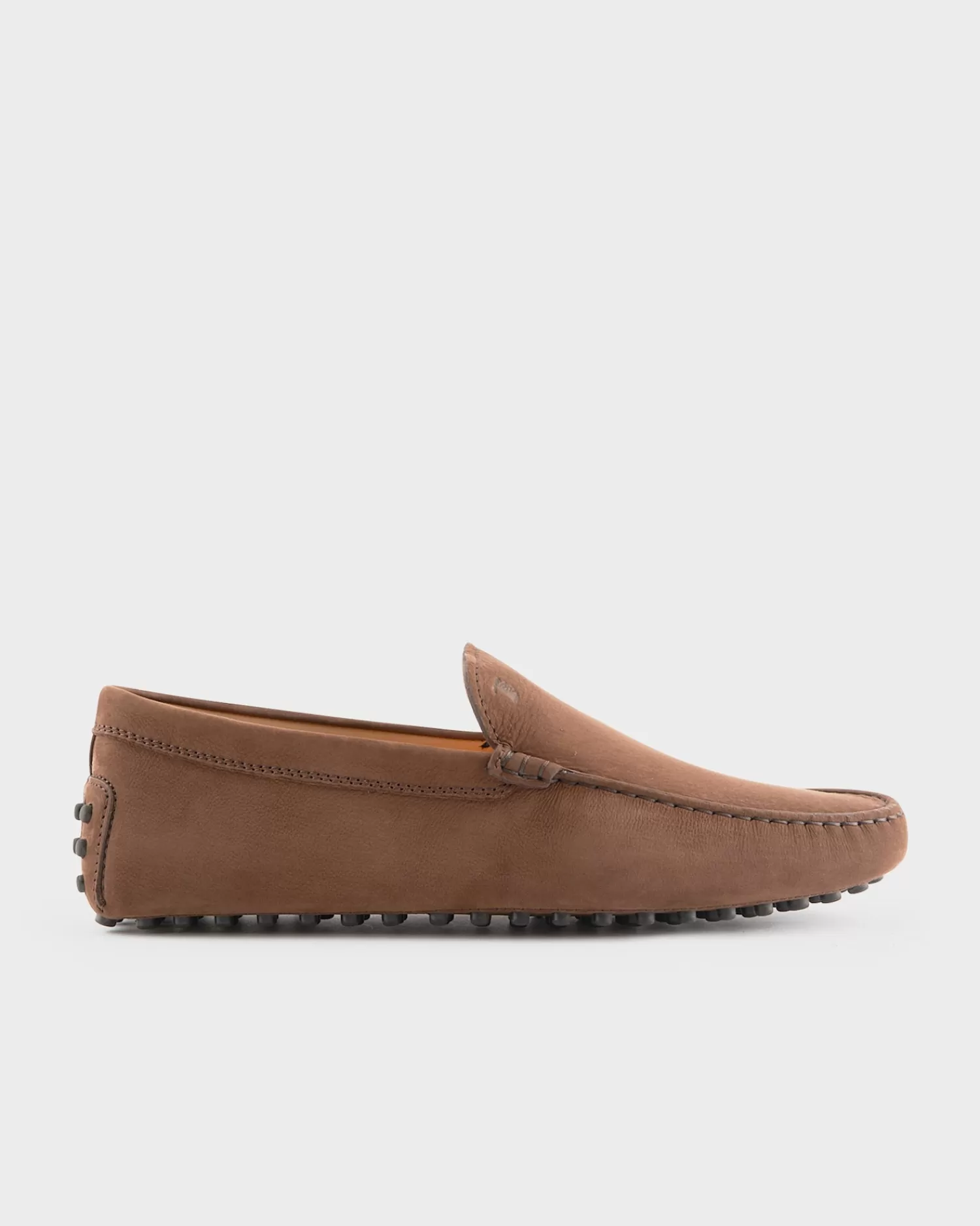 Tods Brown Nubuck Gommino Driving Shoes^ Loafers