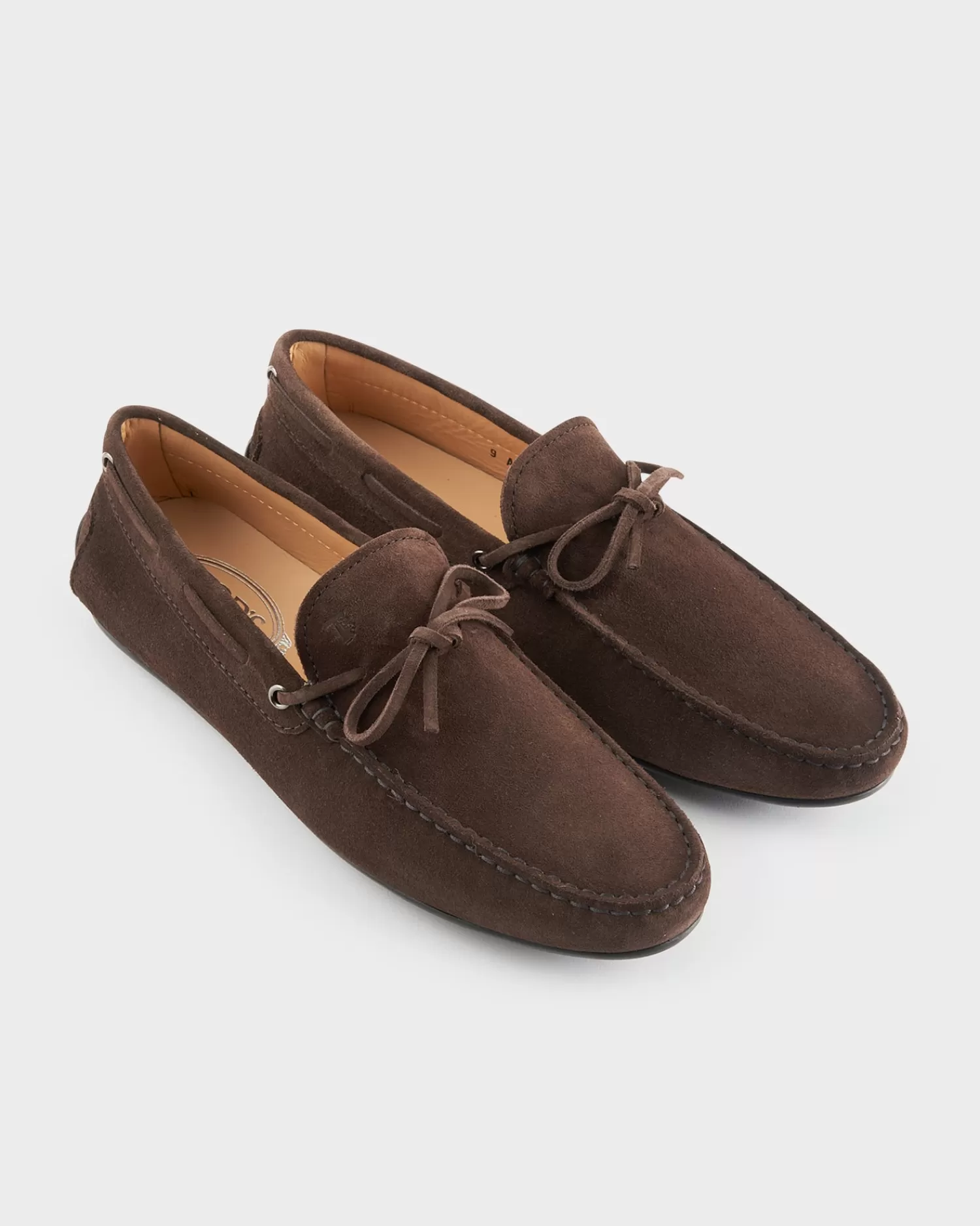 Tods Brown Suede Driving Shoes^ Loafers