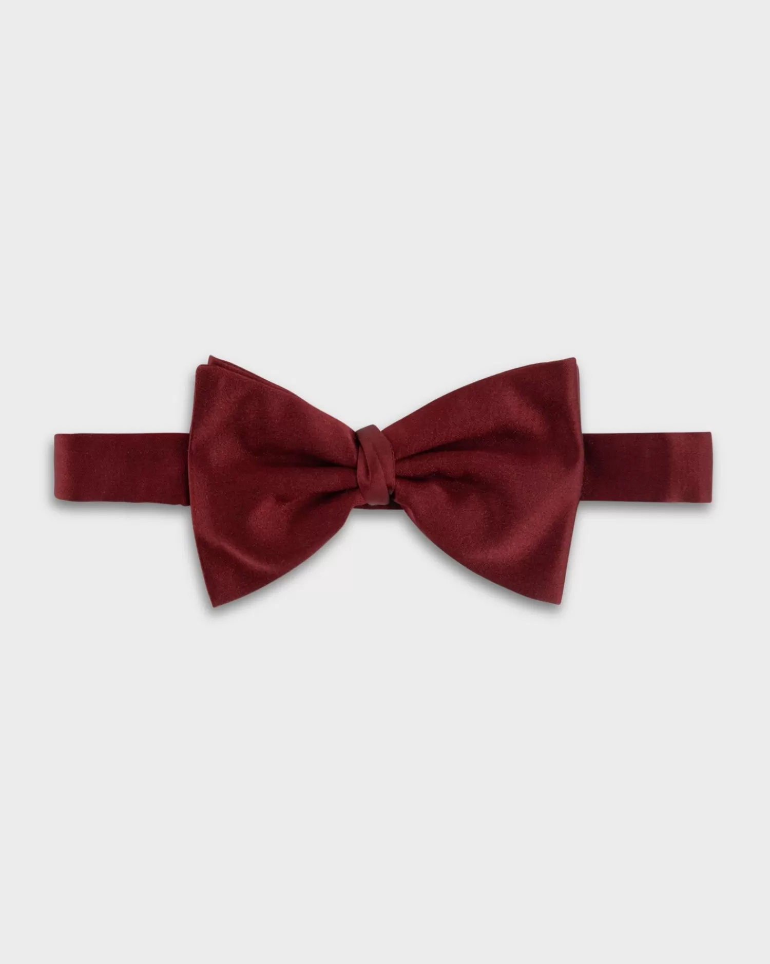 Ermenegildo Zegna Burgundy Silk Bow Tie^ Bow Ties