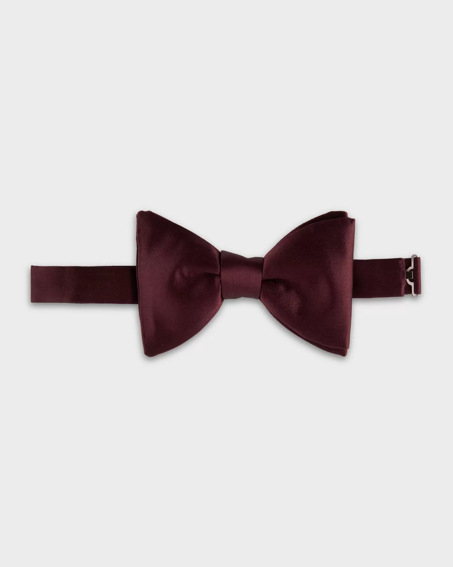 Ermenegildo Zegna Burgundy Silk Bow Tie^ Bow Ties