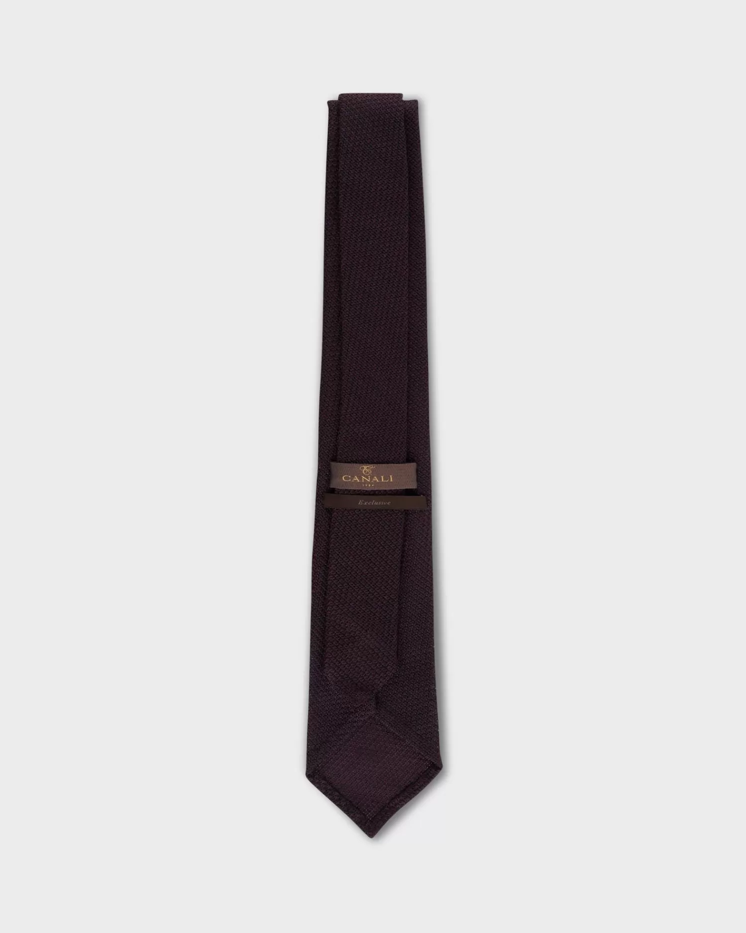 Canali Burgundy Silk Gauze Tie^ Ties