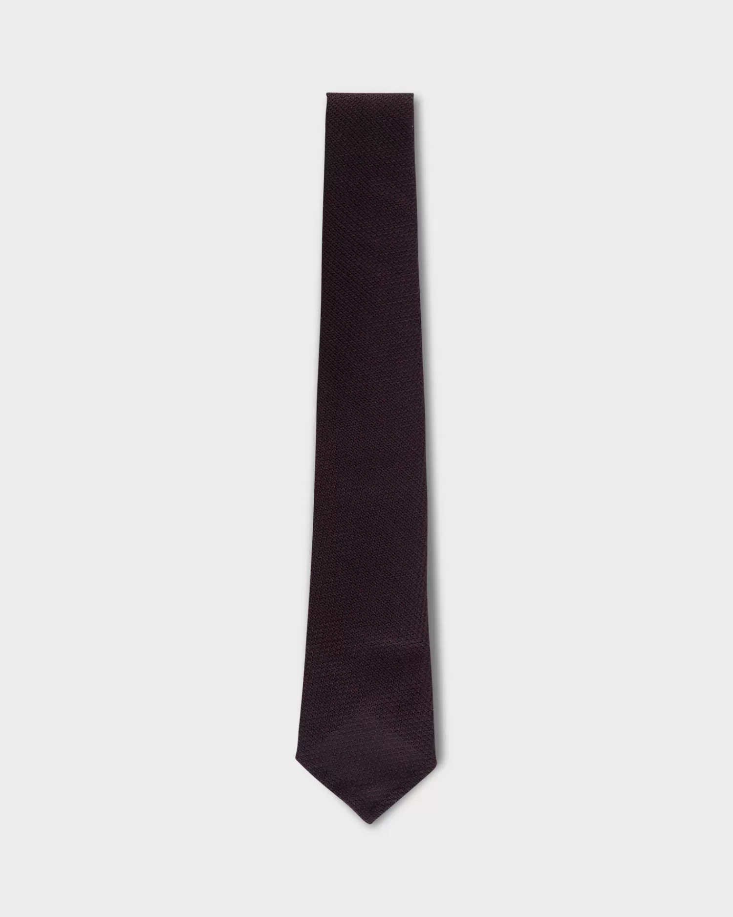 Canali Burgundy Silk Gauze Tie^ Ties