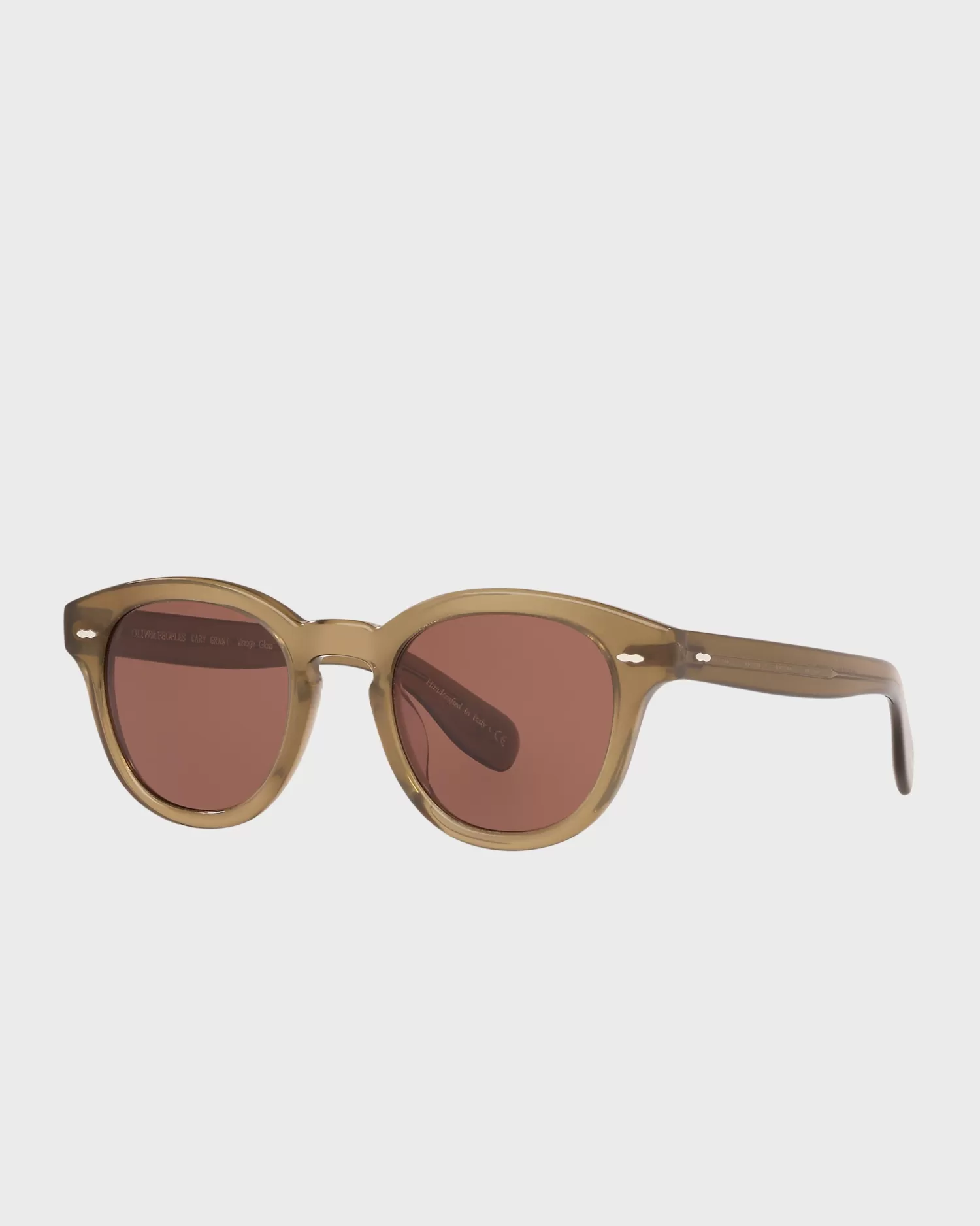 Oliver Peoples Cary Grant Sun Dusty Olive With Rosewood^ Sunglasses