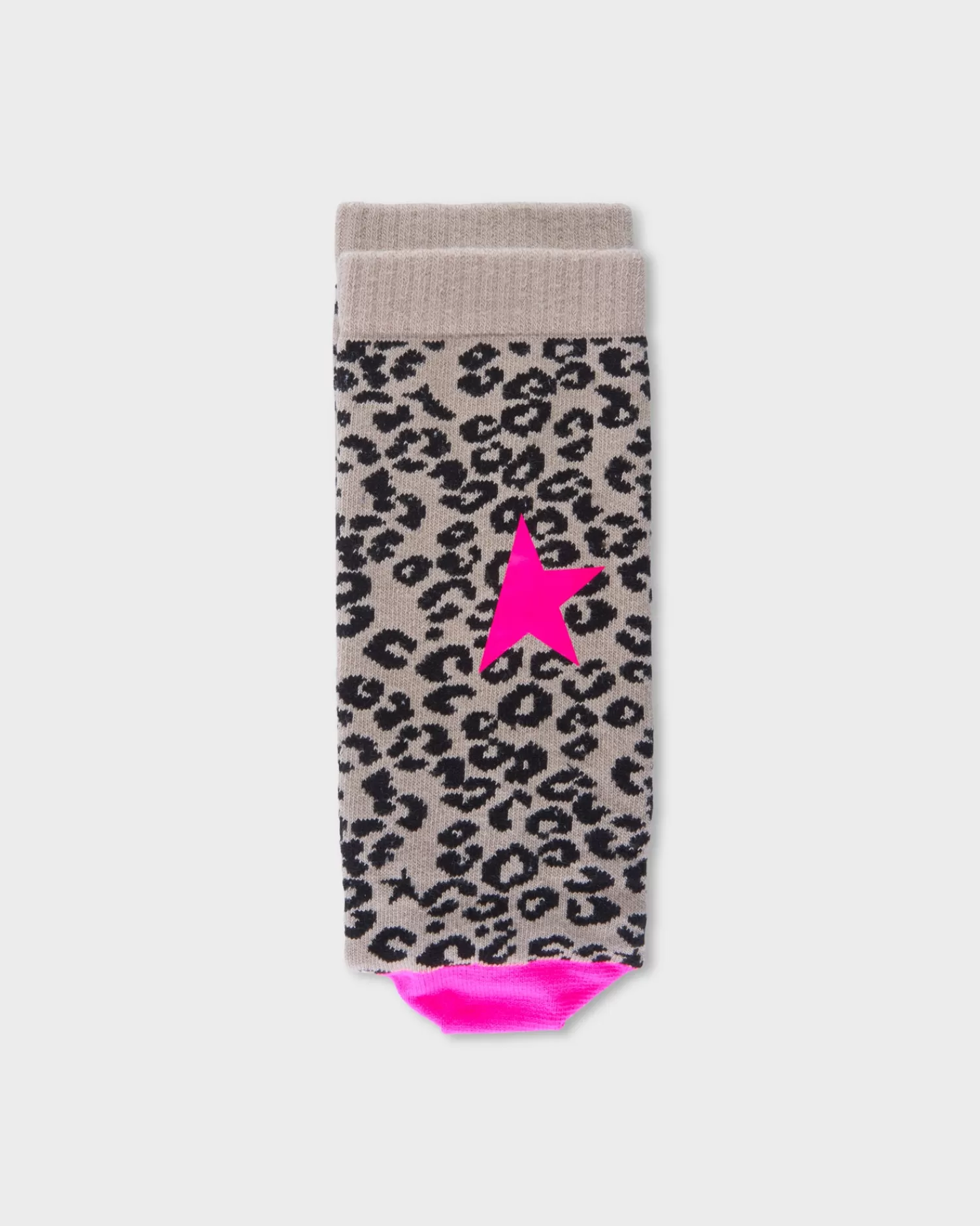 Golden Goose Clay Brown And Fuchsia Animal Print Socks^ Socks