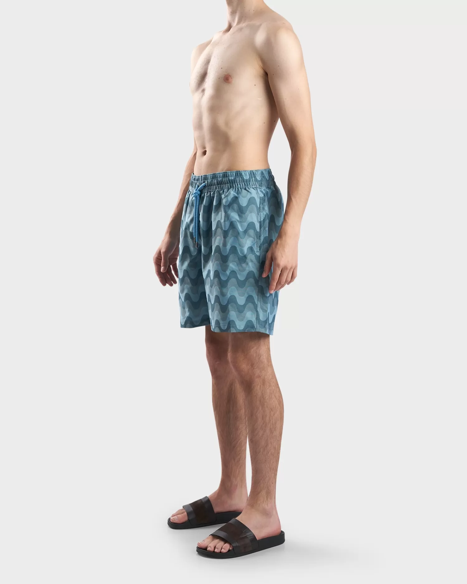 Frescobol Carioca Cool Blue Copacabana Jacquard Board Shorts^ Swimwear