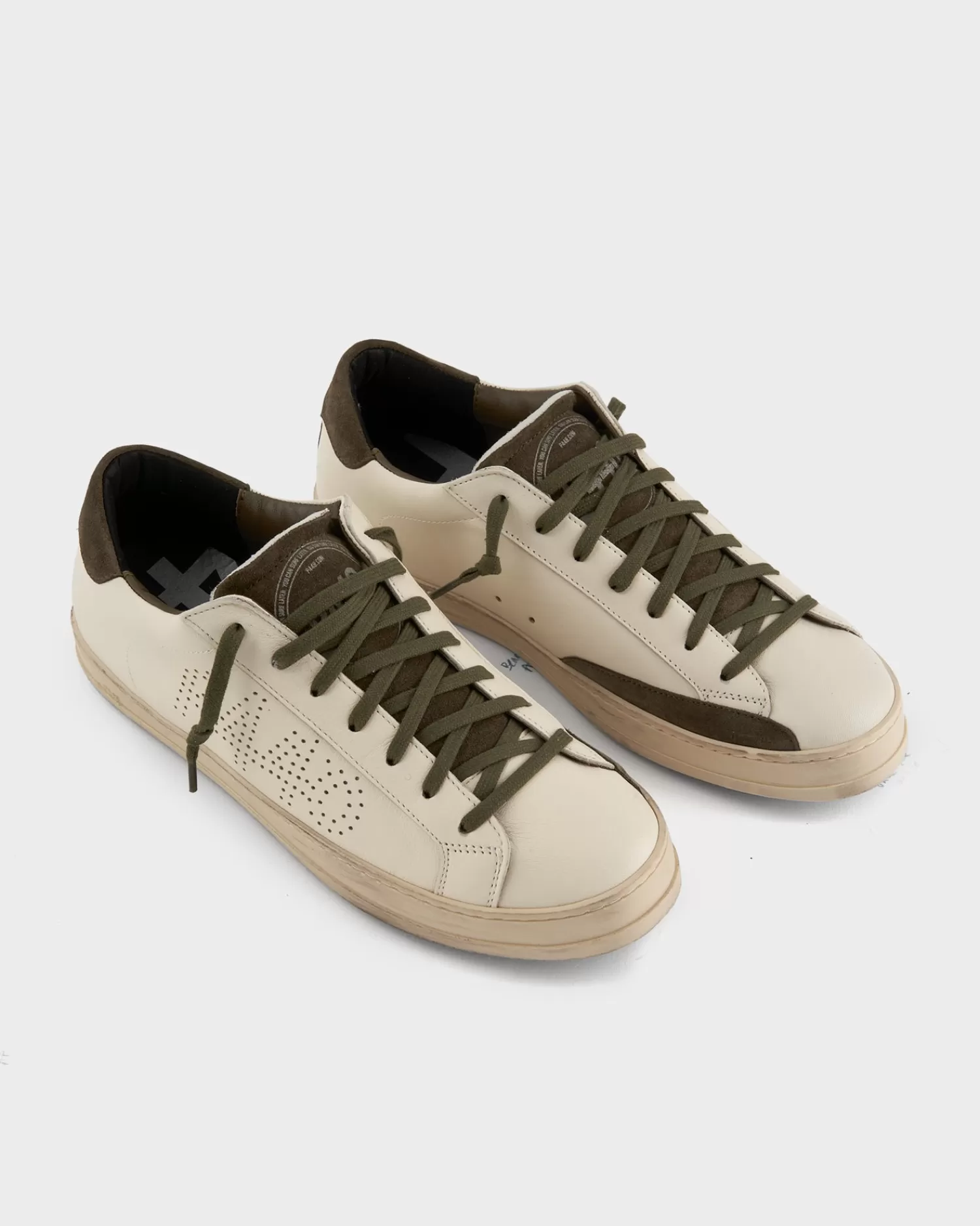 P448 Cream And Olive John Sneakers^ Sneakers