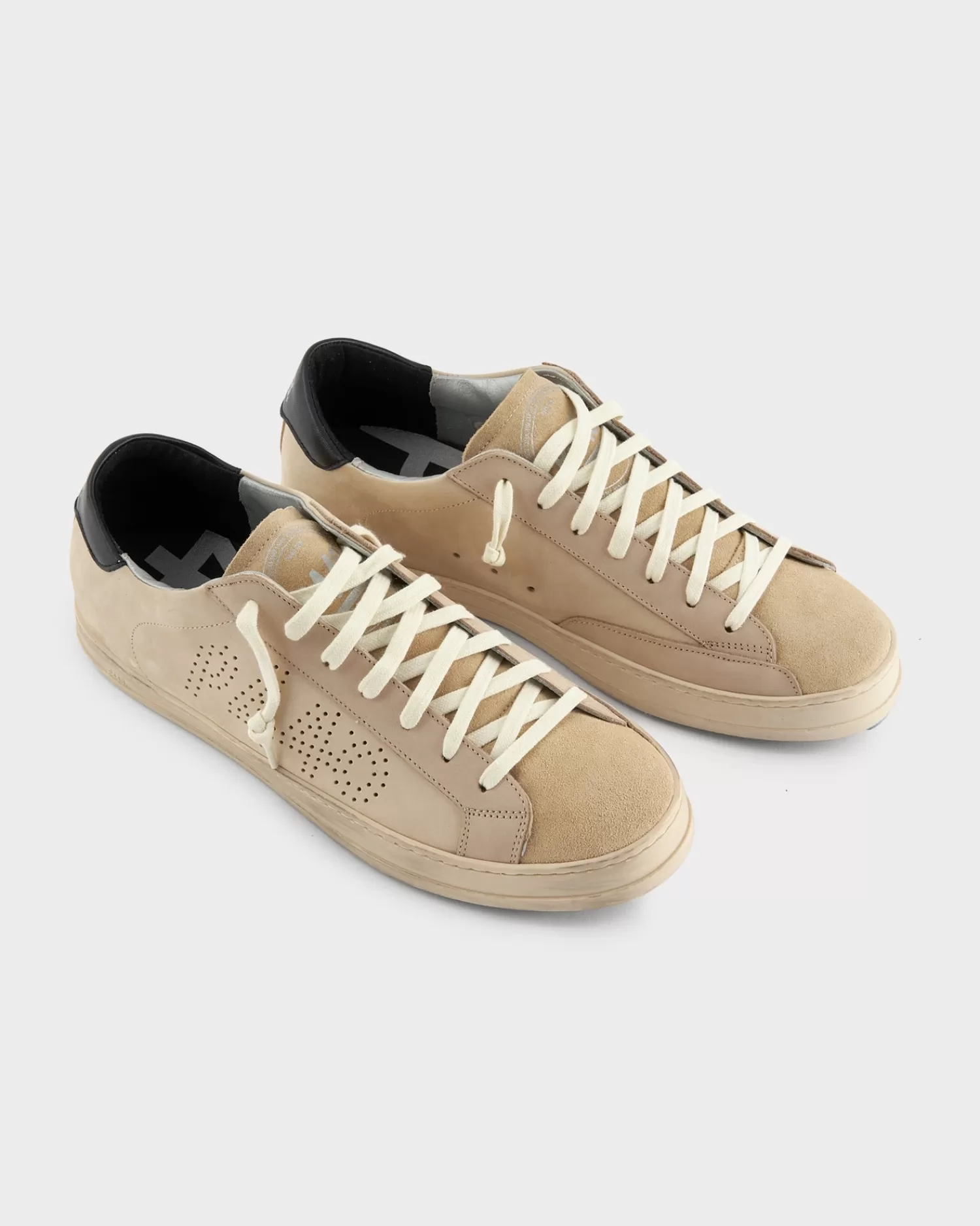 P448 Cream With Black Mex John Sneakers^ Sneakers