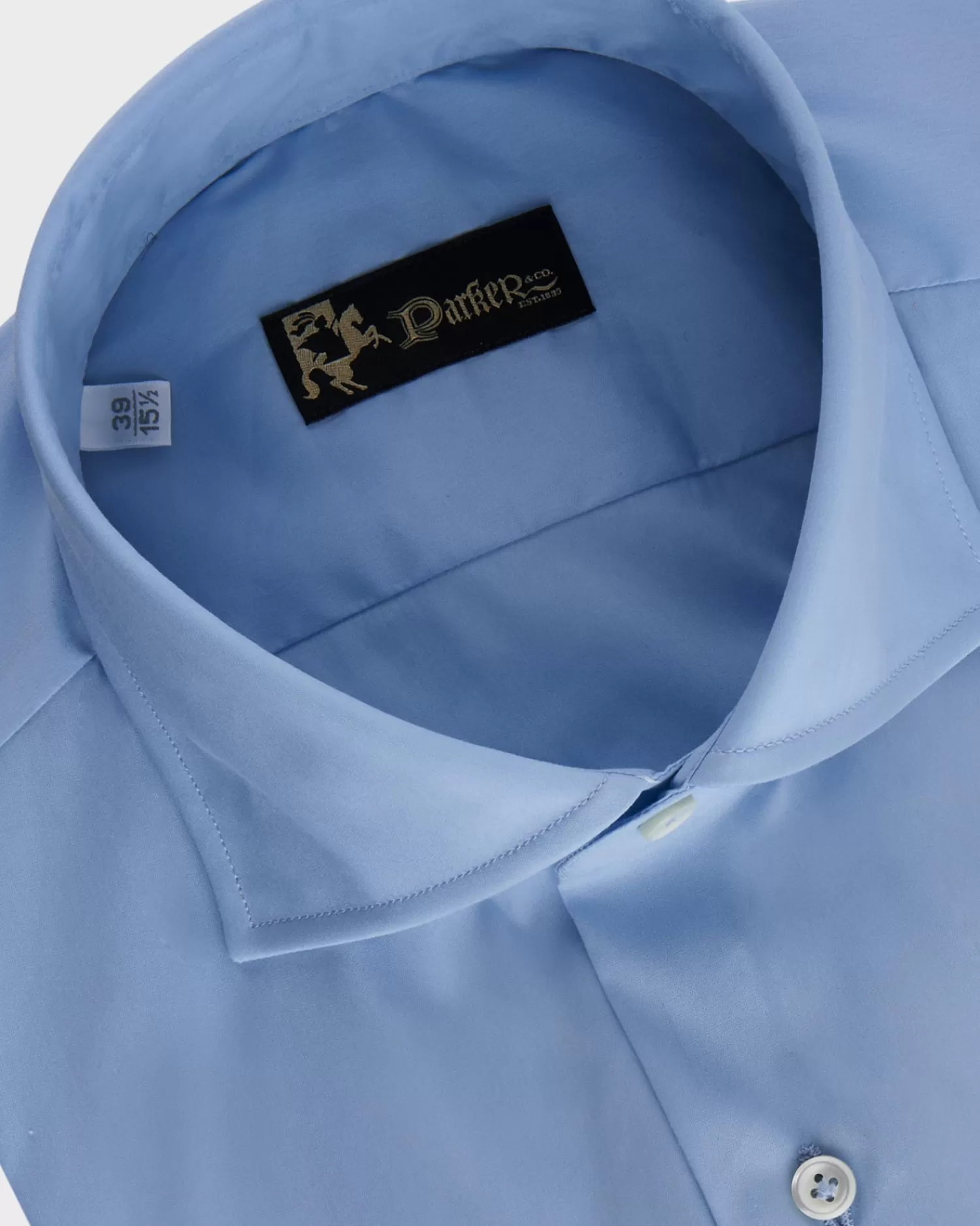 * Crystal Blue Cotton Stretch Shirt^ Business Shirts