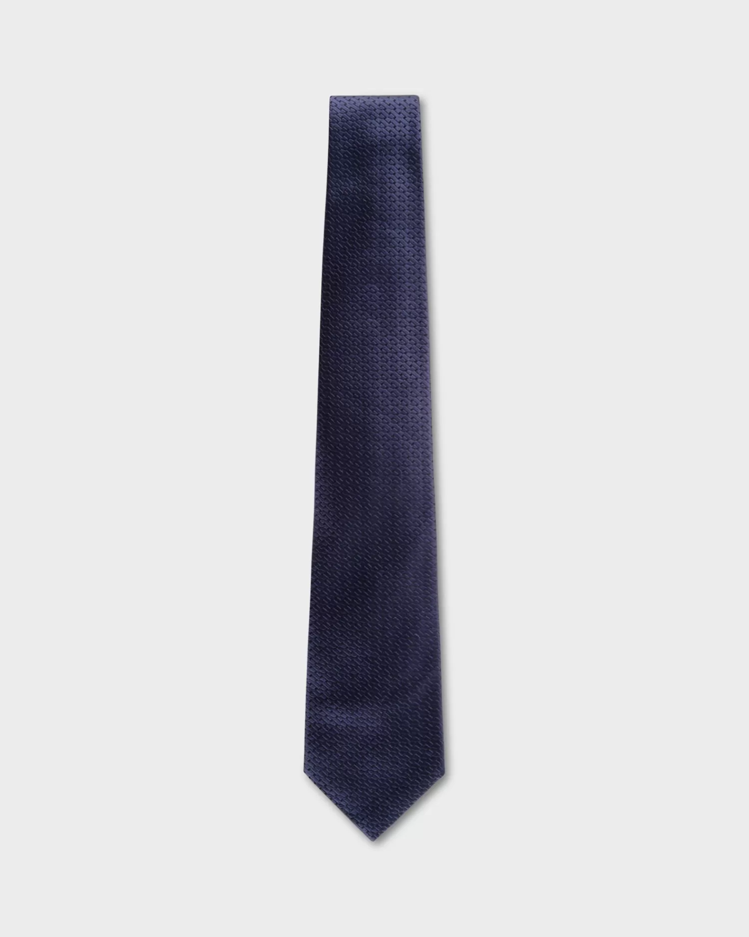 Zegna Dark Blue And Black Patterned Tie^ Ties