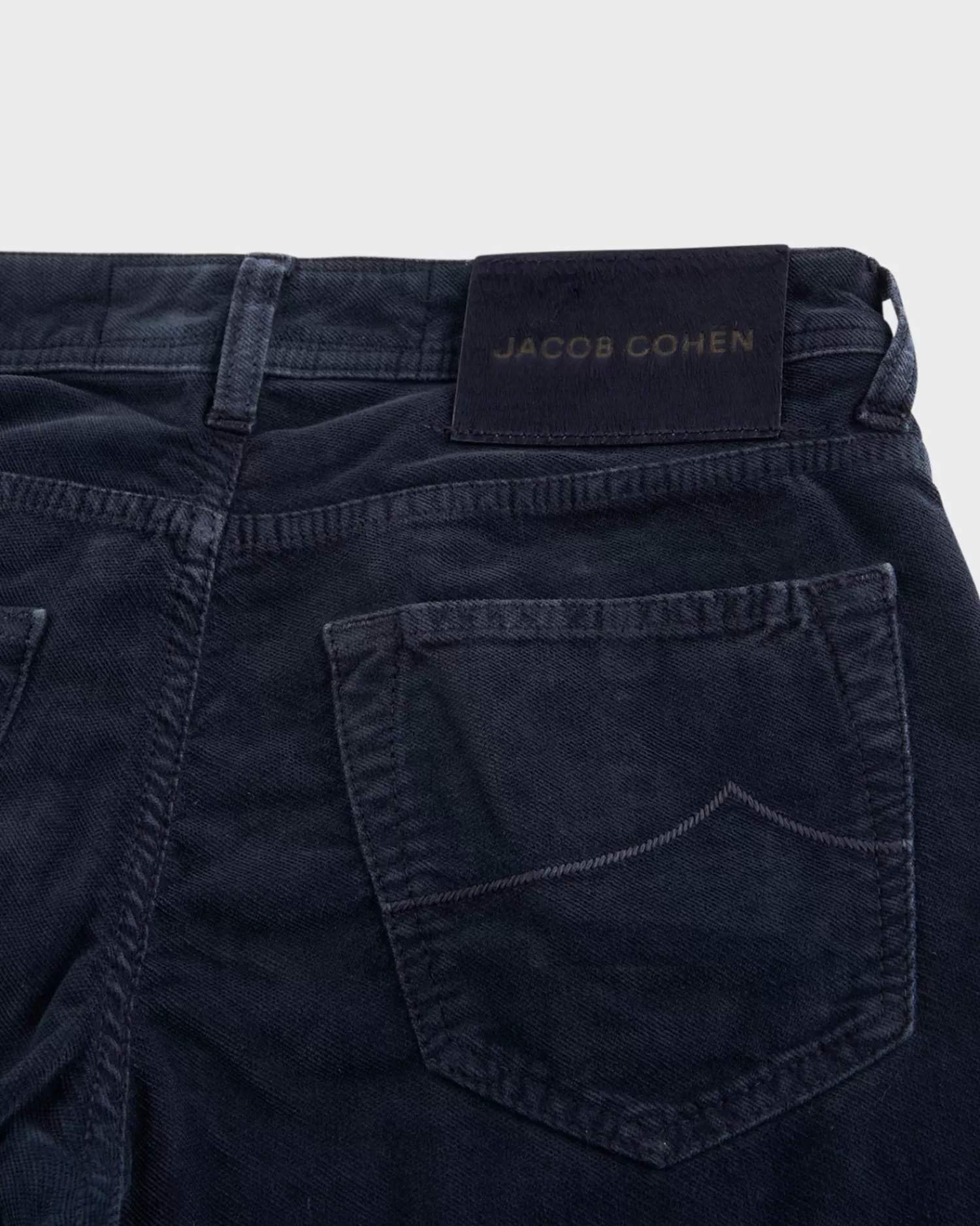 Jacob Cohen Dark Blue Cotton Corduroy Slim Fit Trousers^ Jeans