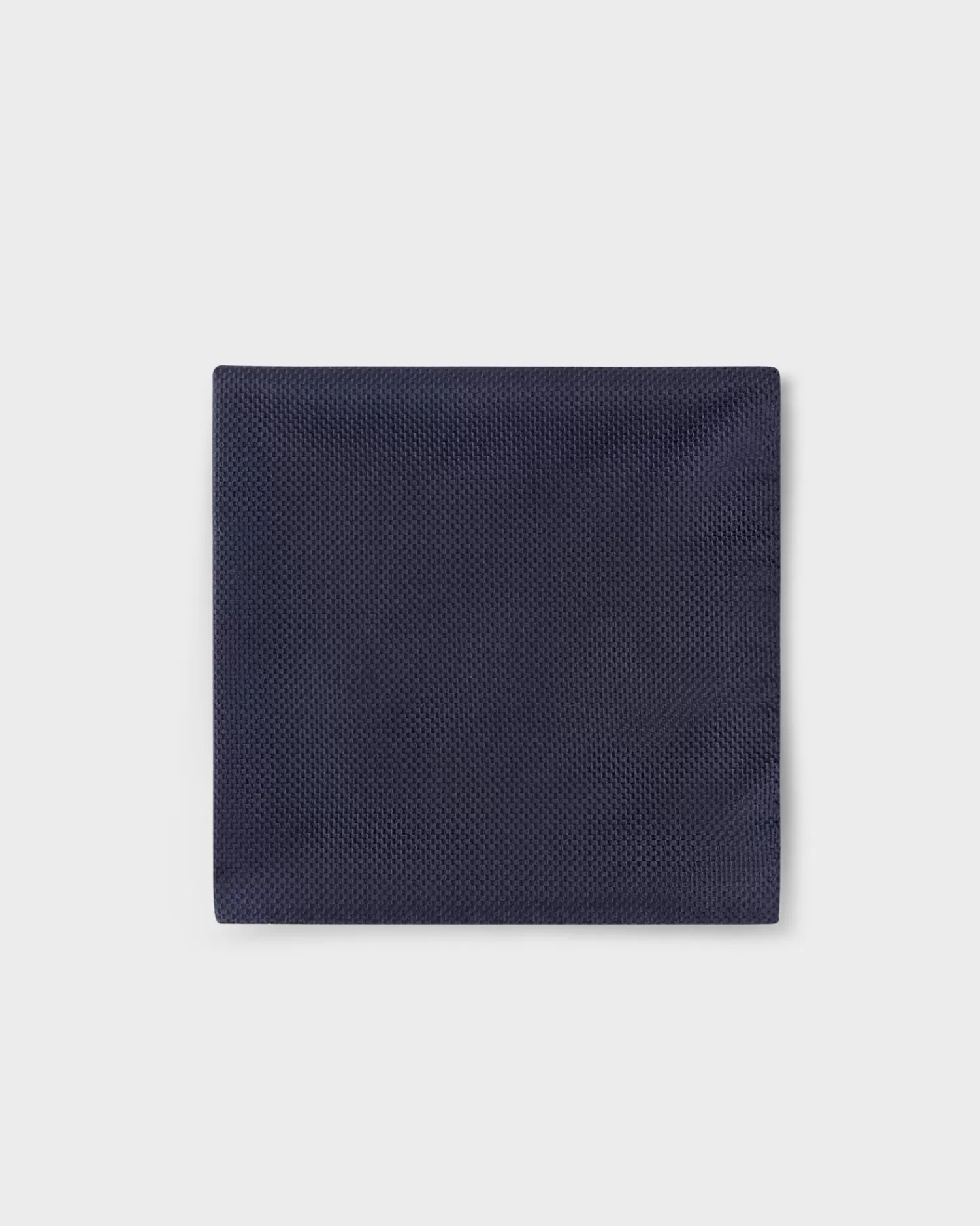 Altea Dark Blue Silk Microtexture Pocket Square^ Weddings