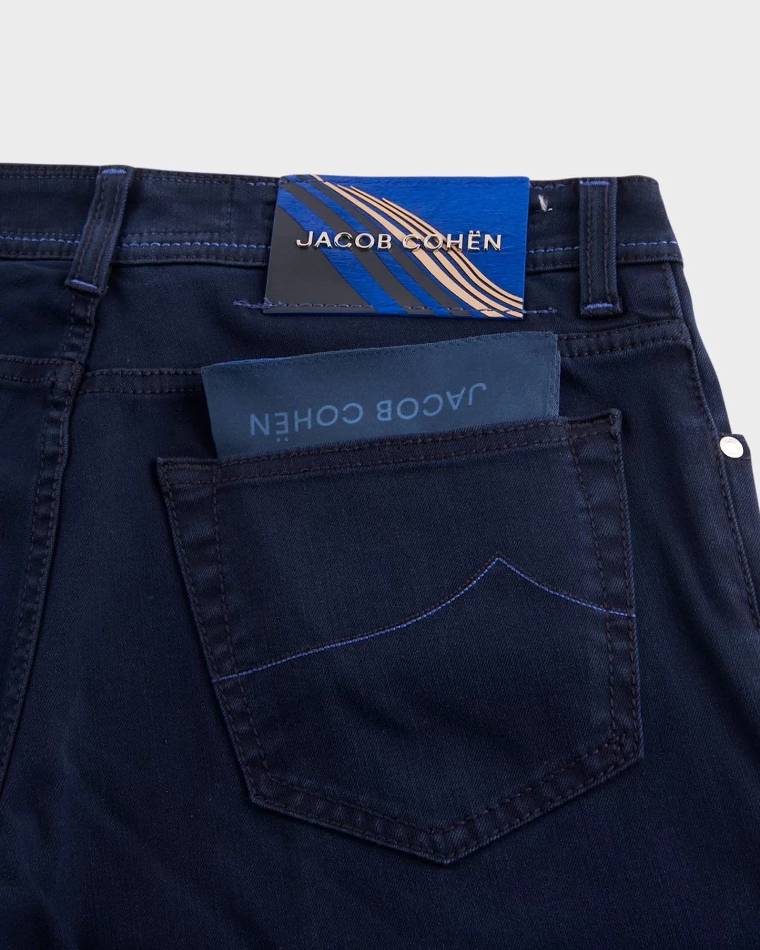 Jacob Cohen Dark Indigo Premium Edition Cotton Modal Jeans^ Jeans