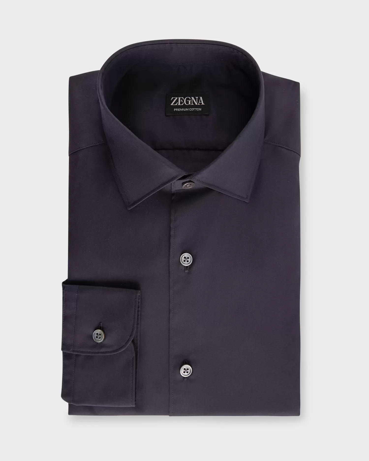 Zegna Dark Navy Premium Cotton Shirt^ Casual Shirts