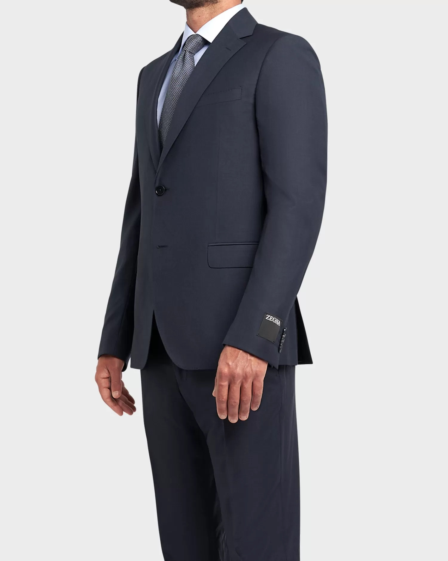 Zegna Dark Navy Wool Suit^ Suiting