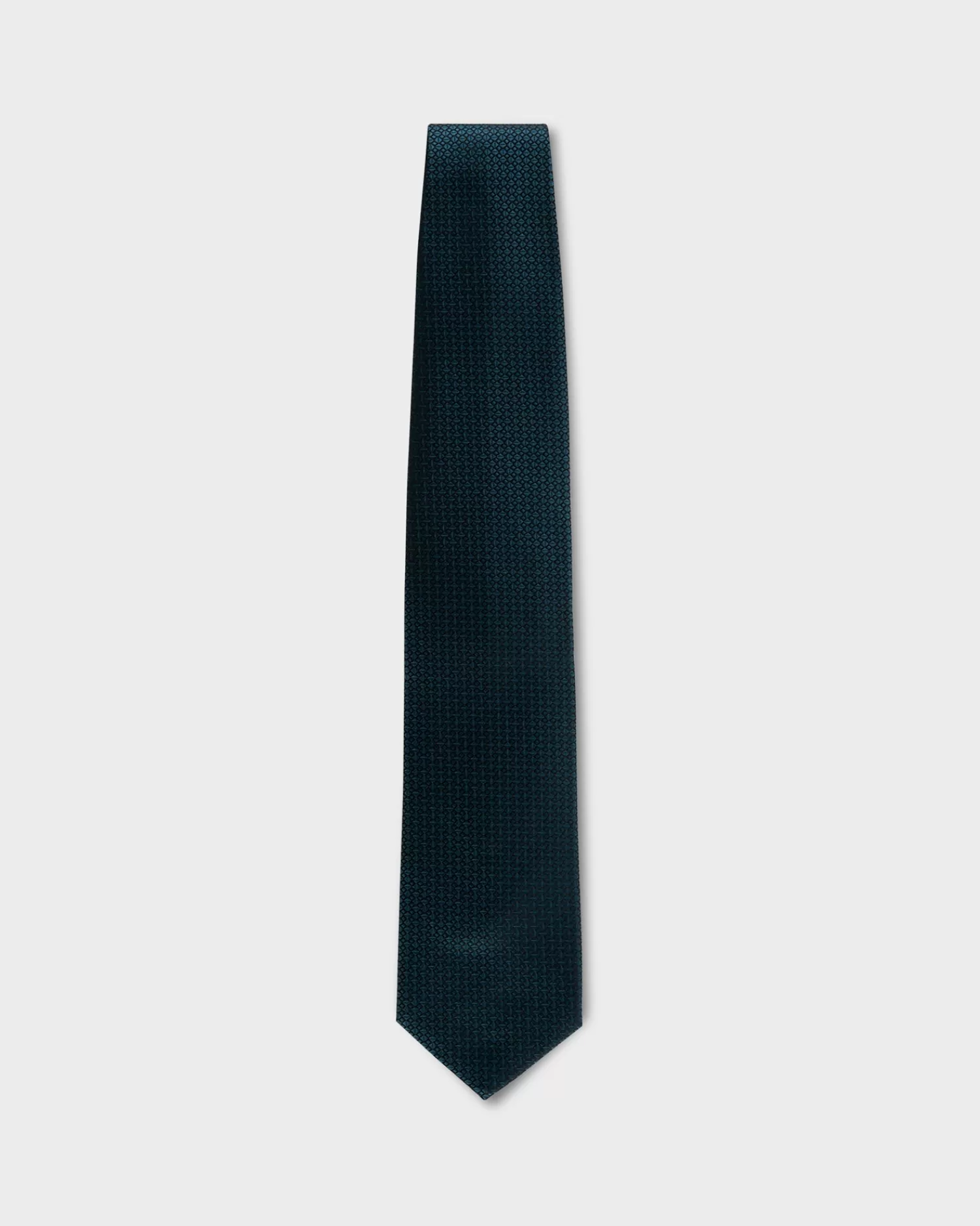 Zegna Dark Teal Diamond Pattern Tie^ Ties