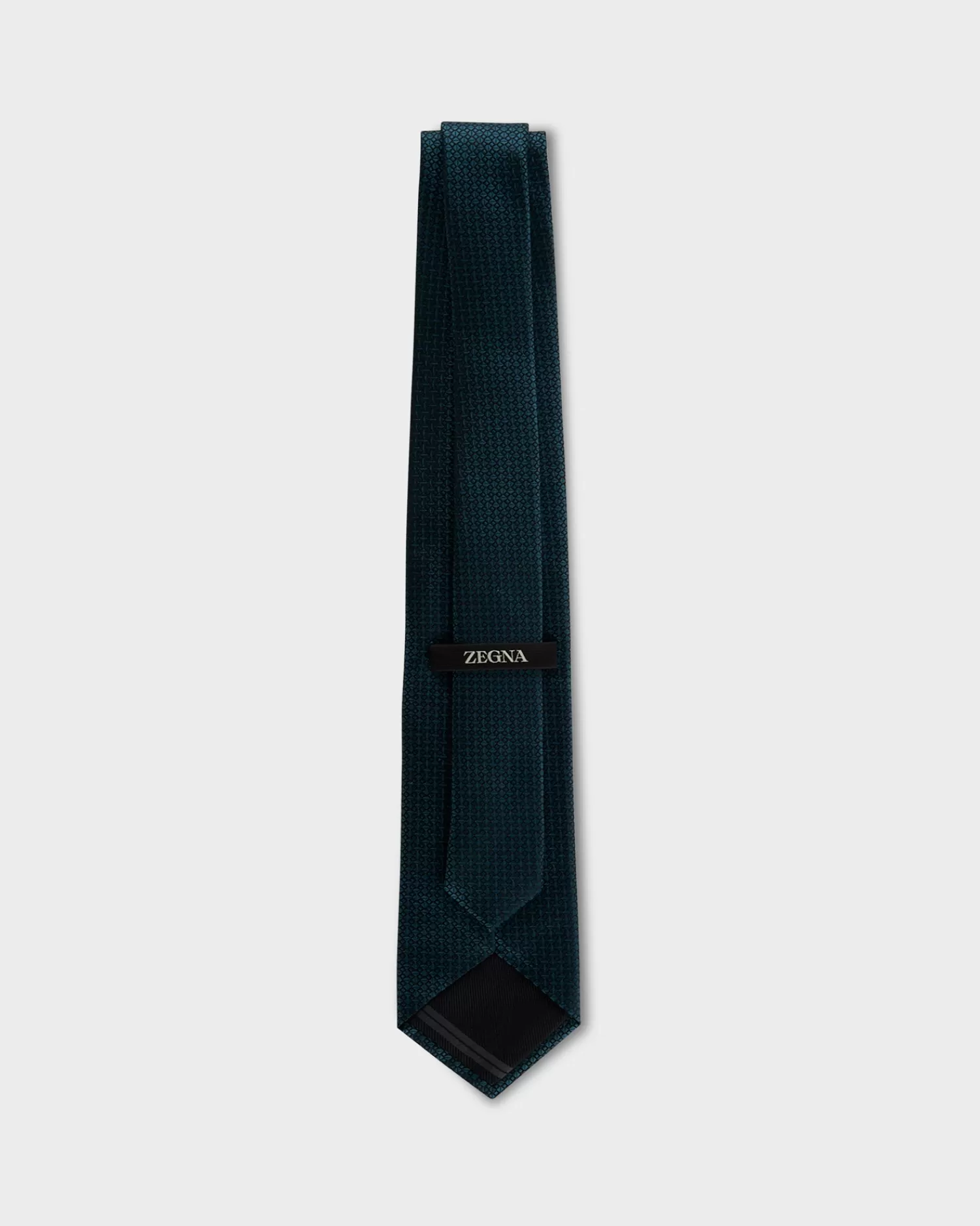 Zegna Dark Teal Diamond Pattern Tie^ Ties