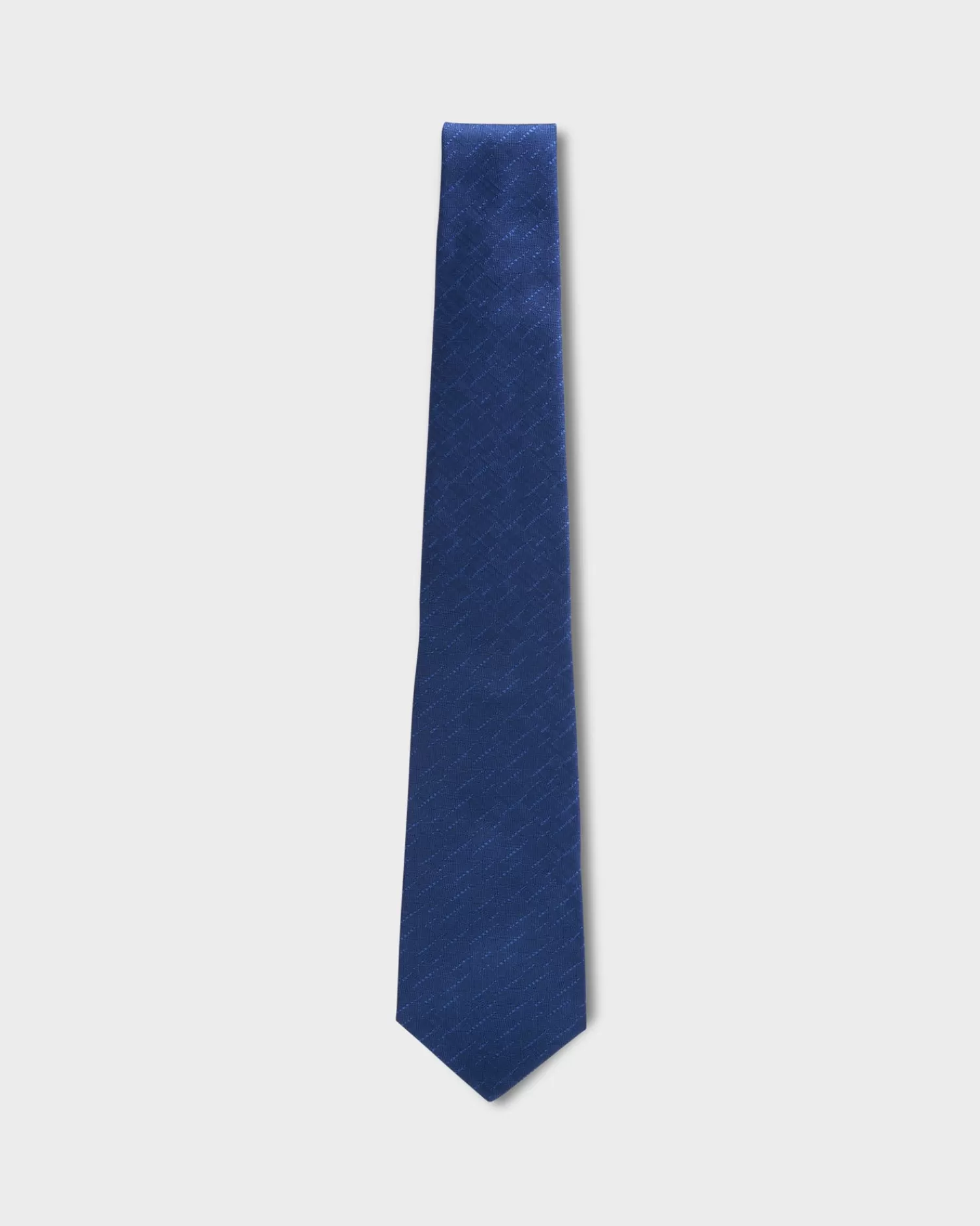 Kiton Deep Blue Textured Silk Tie^ Ties