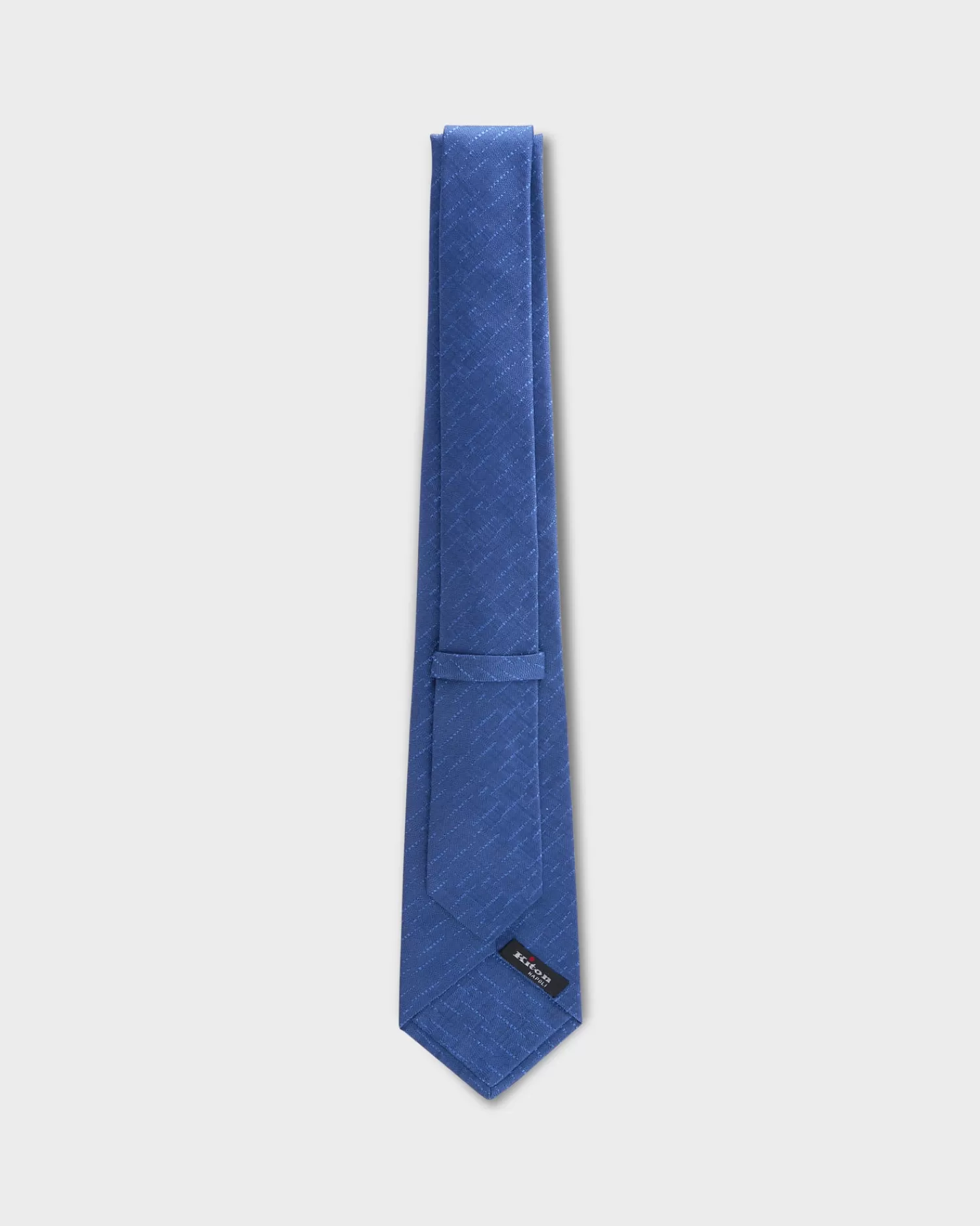 Kiton Deep Blue Textured Silk Tie^ Ties