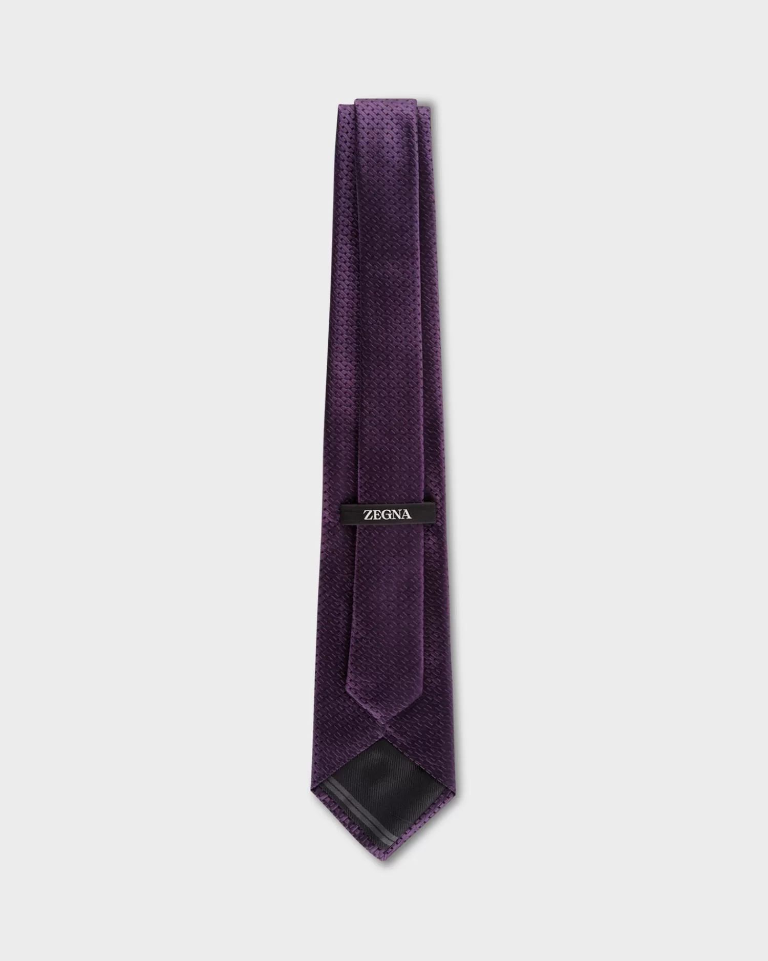 Zegna Deep Purple Textured Tie^ Ties