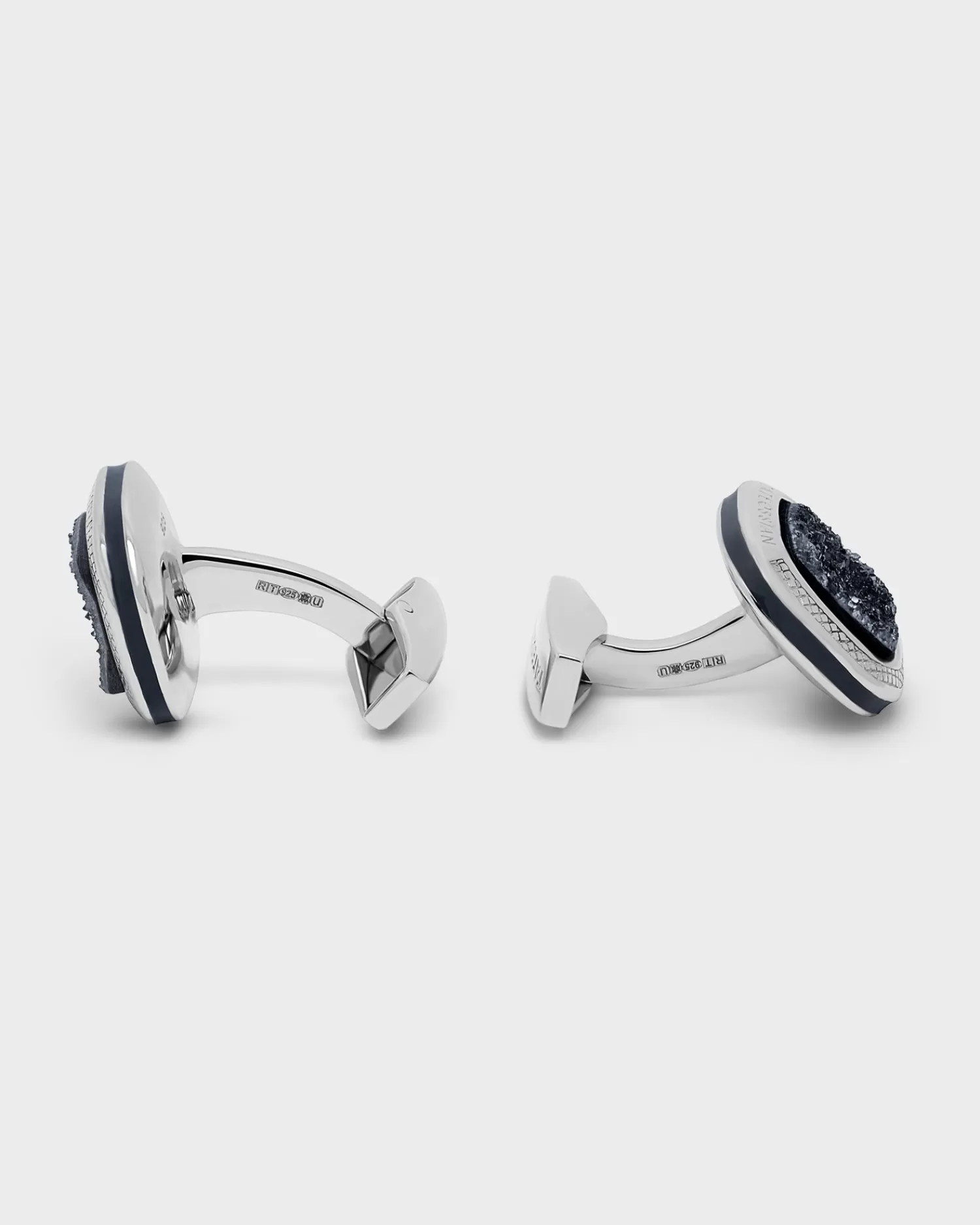 Tateossian Druzy Quartz Sterling Silver Cufflinks^ Cufflinks