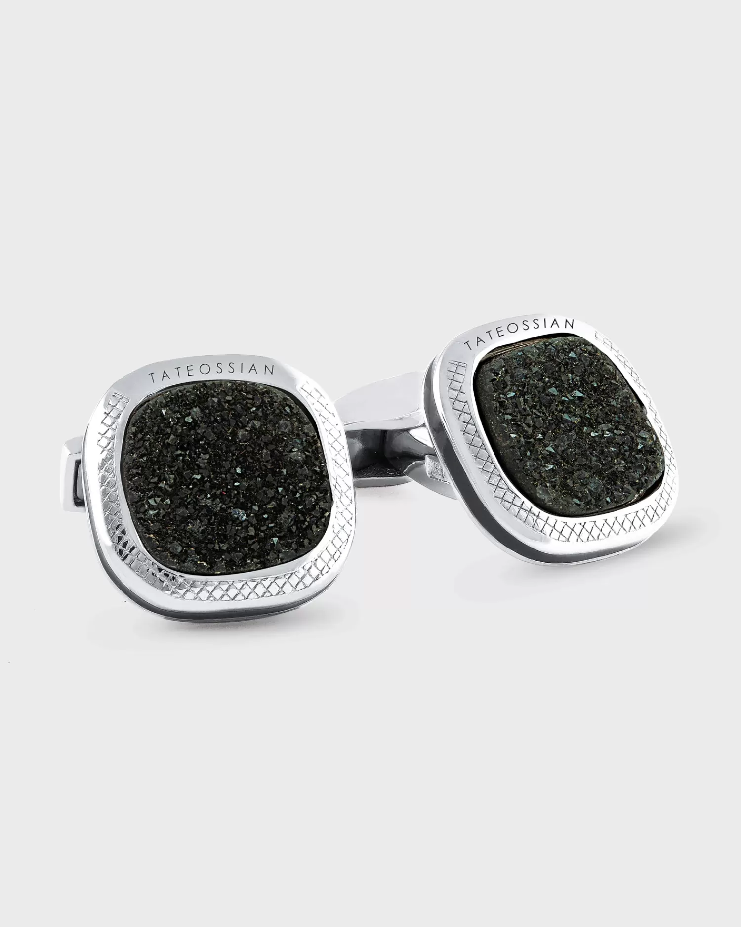 Tateossian Druzy Quartz Sterling Silver Cufflinks^ Cufflinks