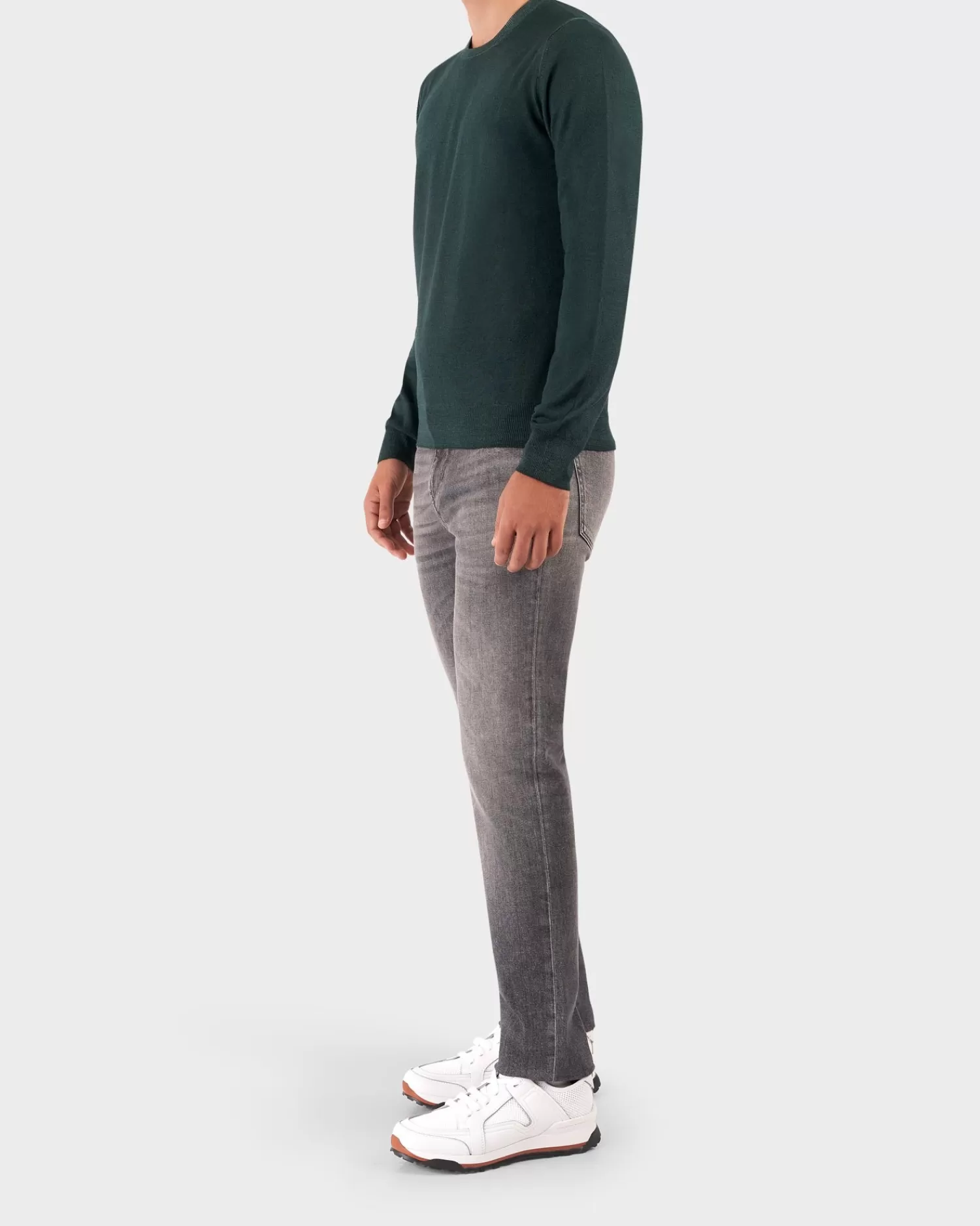 Gran Sasso Emerald Crew Neck Merino Wool Sweater^ Knitwear