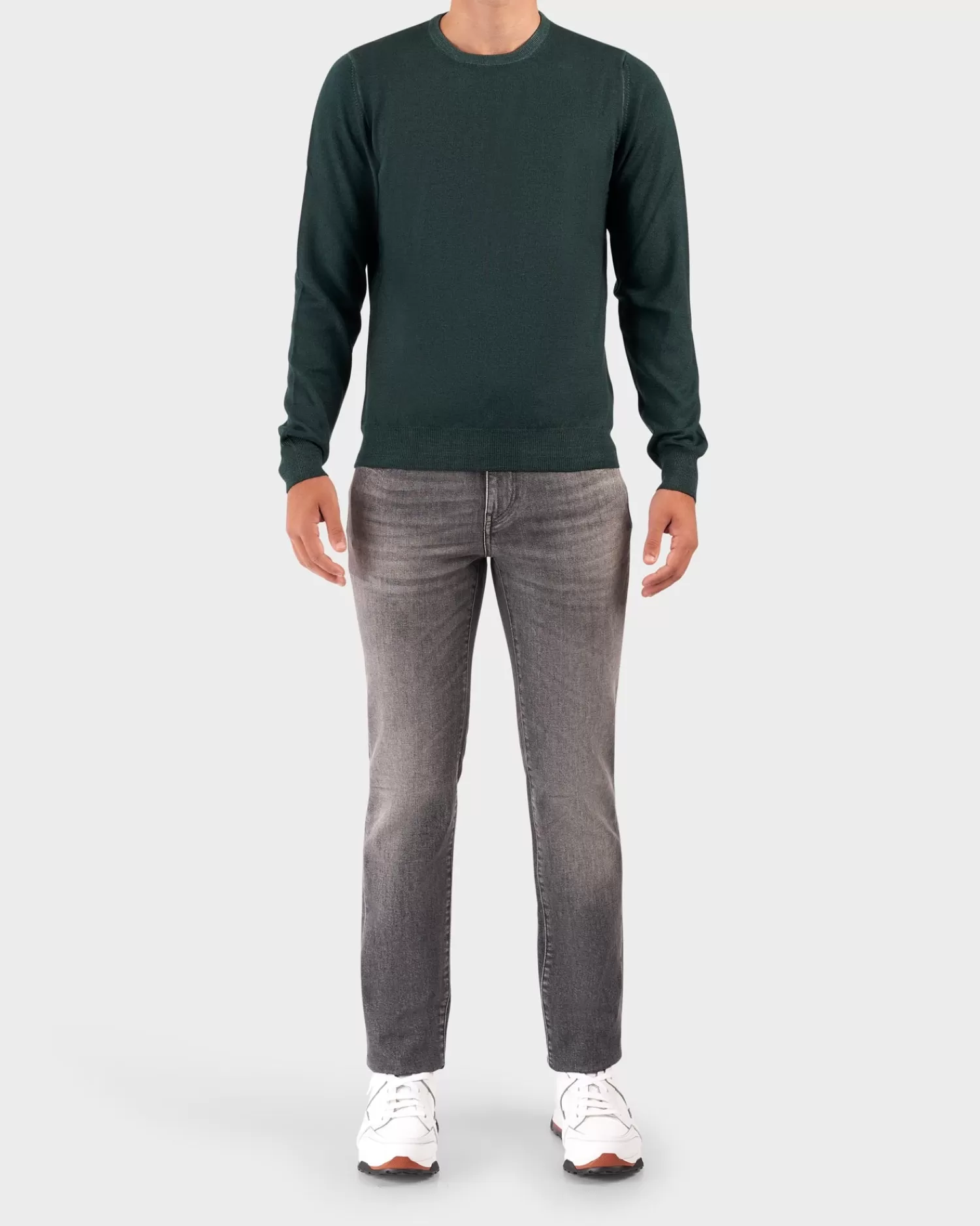 Gran Sasso Emerald Crew Neck Merino Wool Sweater^ Knitwear