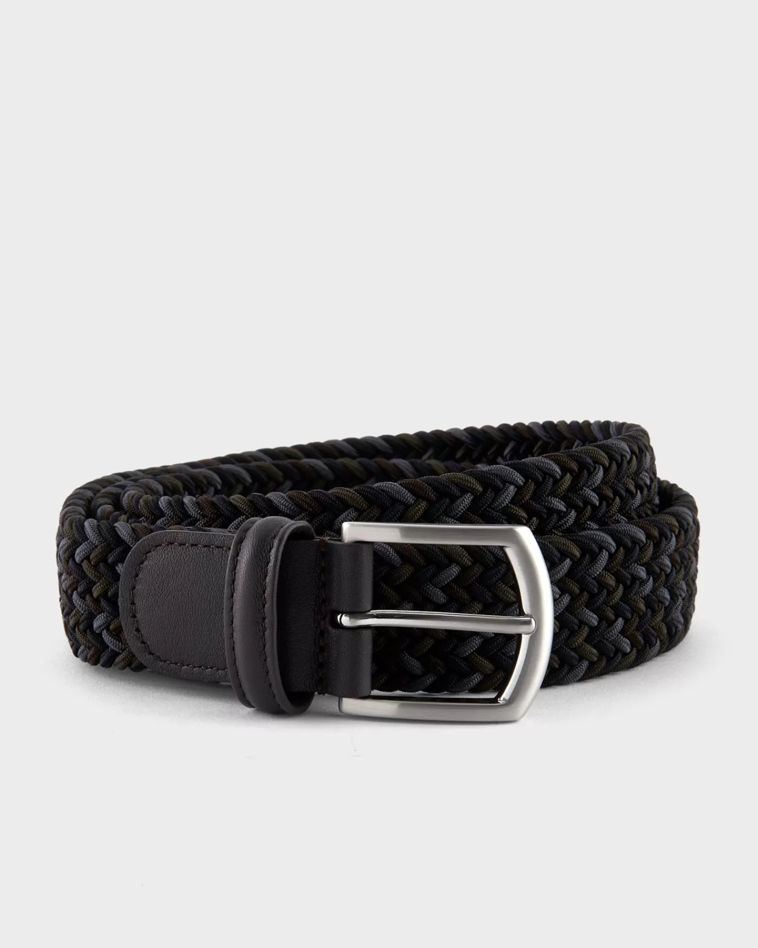 Andersons Green Blue And Grey Woven Elastic Belt^ Belts