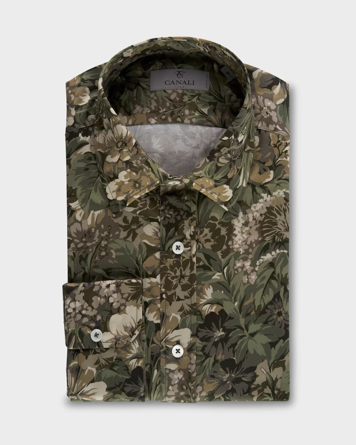 Canali Green Floral Casual Shirt^ Casual Shirts