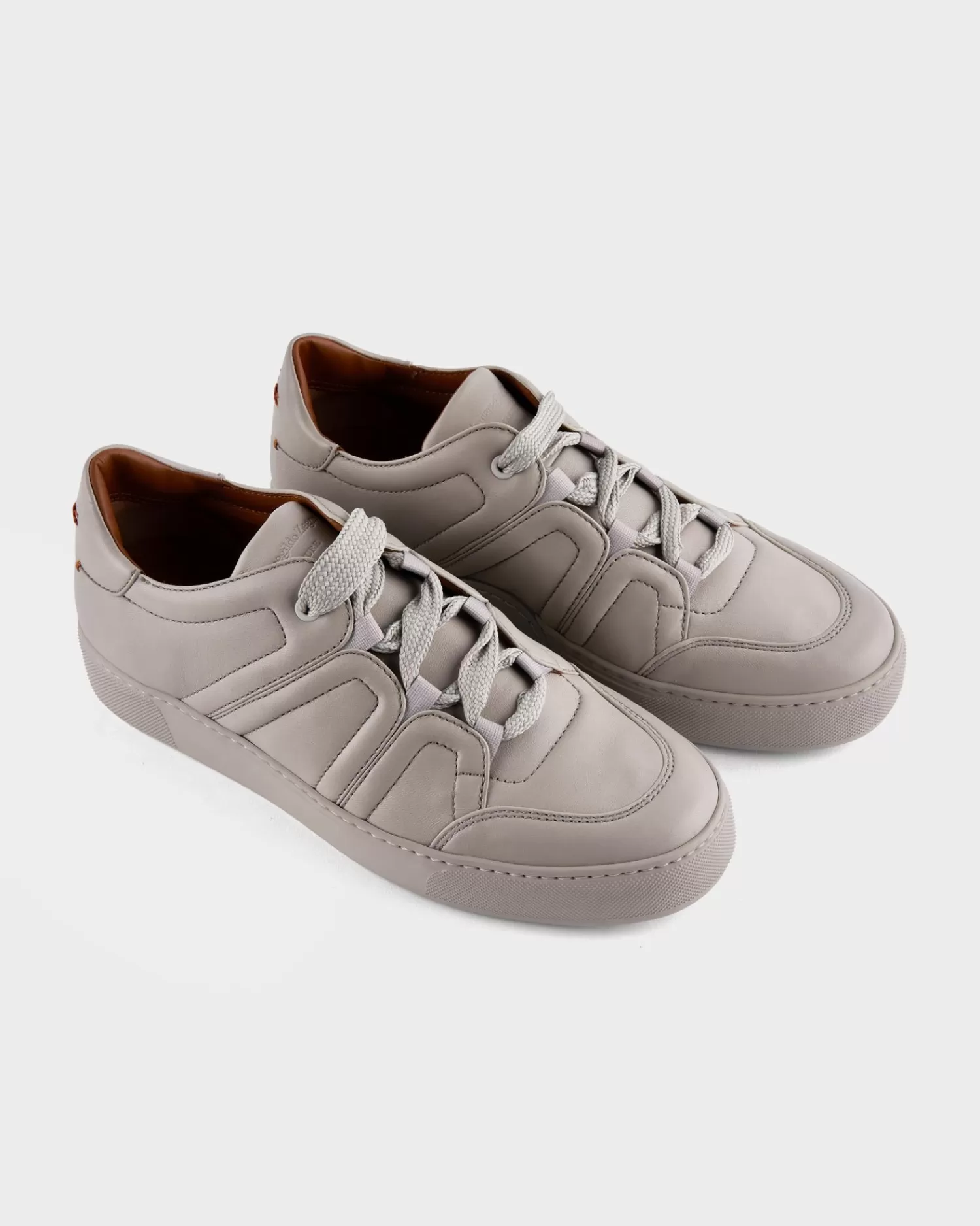 Ermenegildo Zegna Grey Tiziano Couture Sneakers^ Sneakers