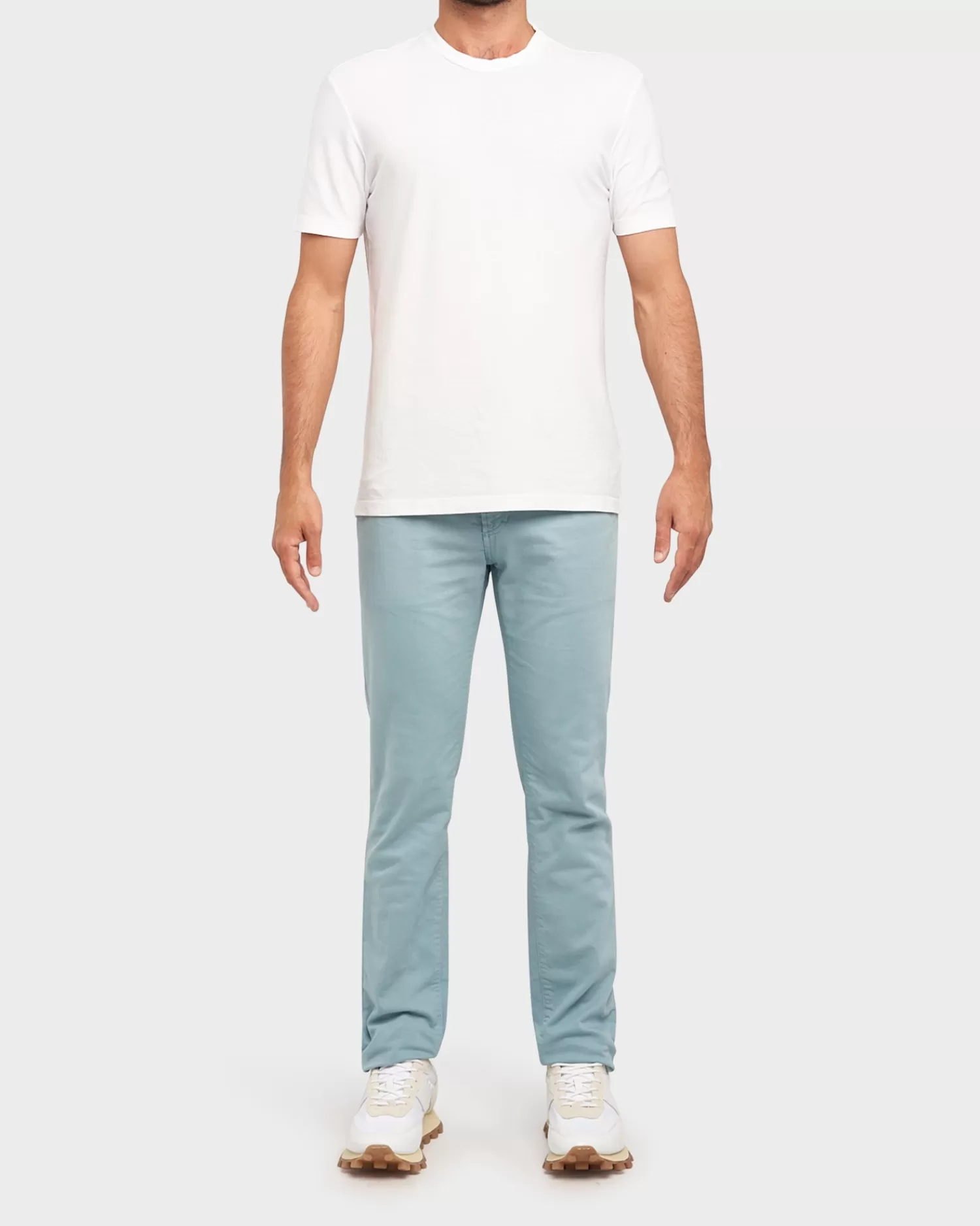 Richard J Brown Ice Blue Cotton Stretch Slim Fit Denim Jeans^ Jeans