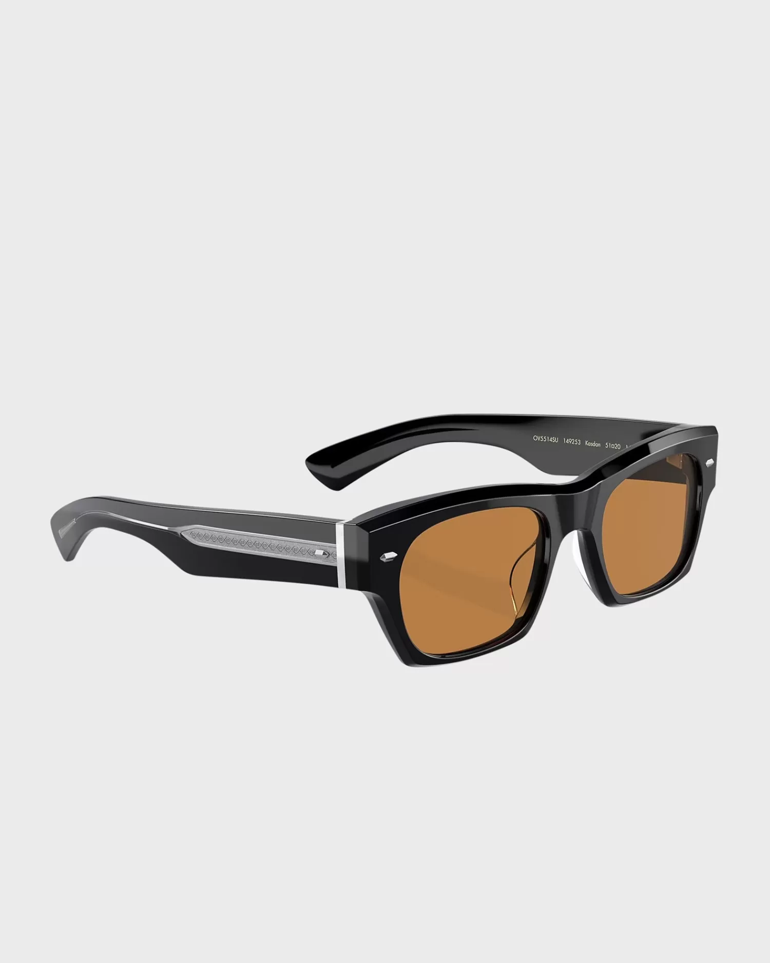 Oliver Peoples Kasdan Black With Cognac^ Sunglasses