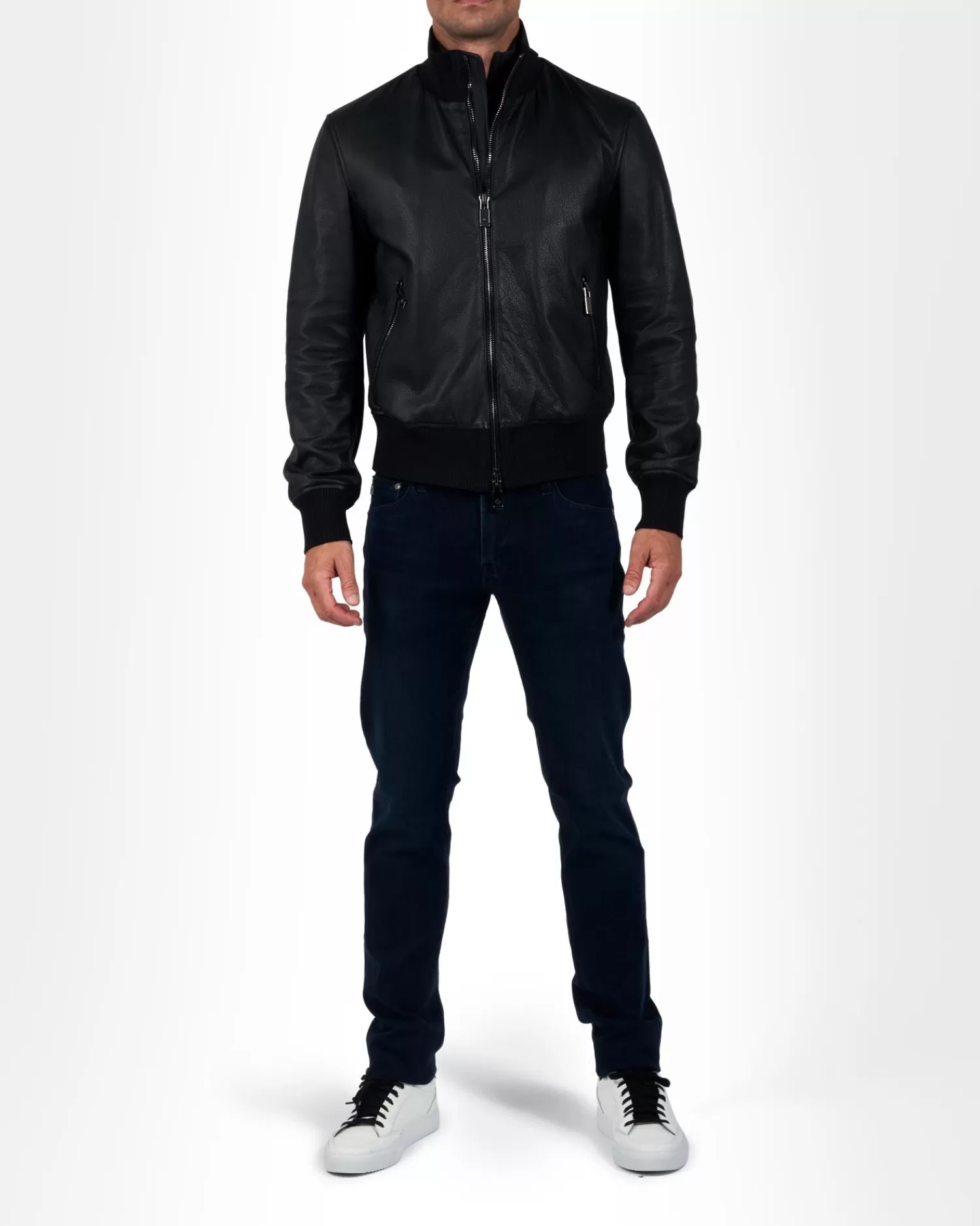 Pal Zileri Leather Blouson Jacket^ Coats And Jackets