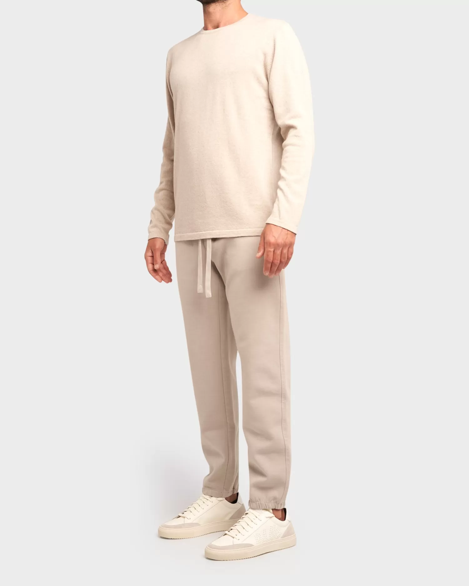 Crossley Light Beige Cashmere Wool Crew Sweater^ Sweatshirts And Hoodies