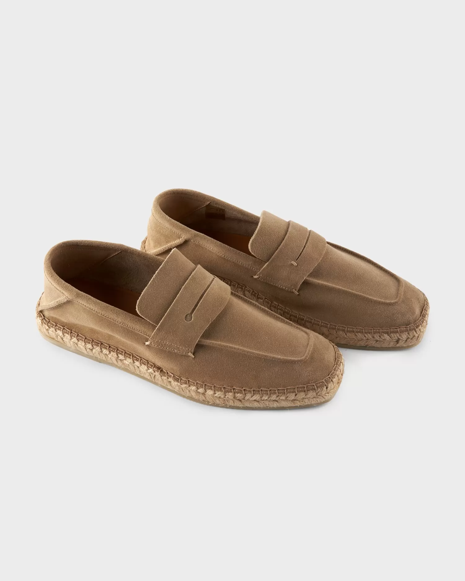 Ermenegildo Zegna Light Beige Suede Valencia Espadrilles^ Espadrilles