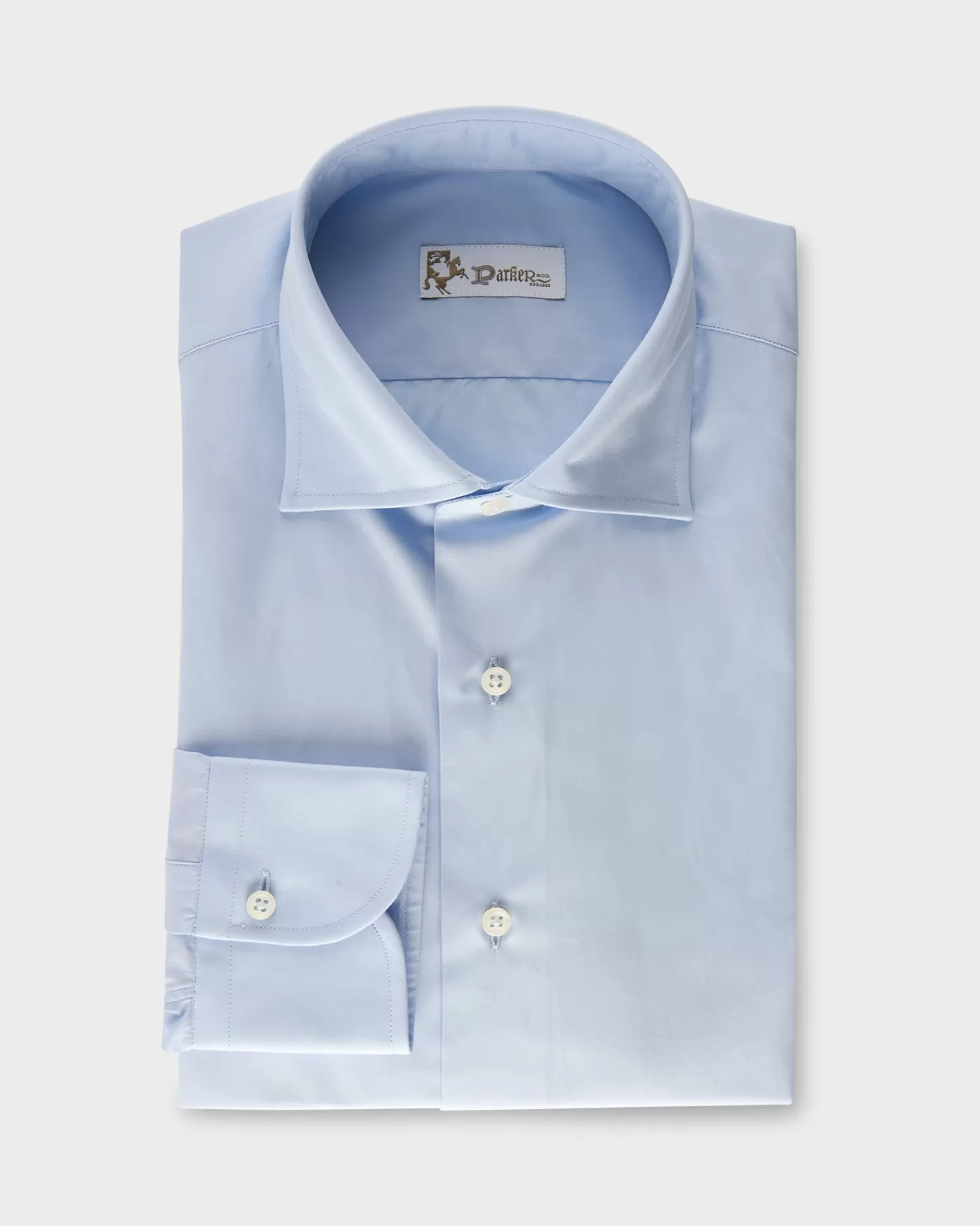 * Light Blue Cotton Business Shirt^ Business Shirts