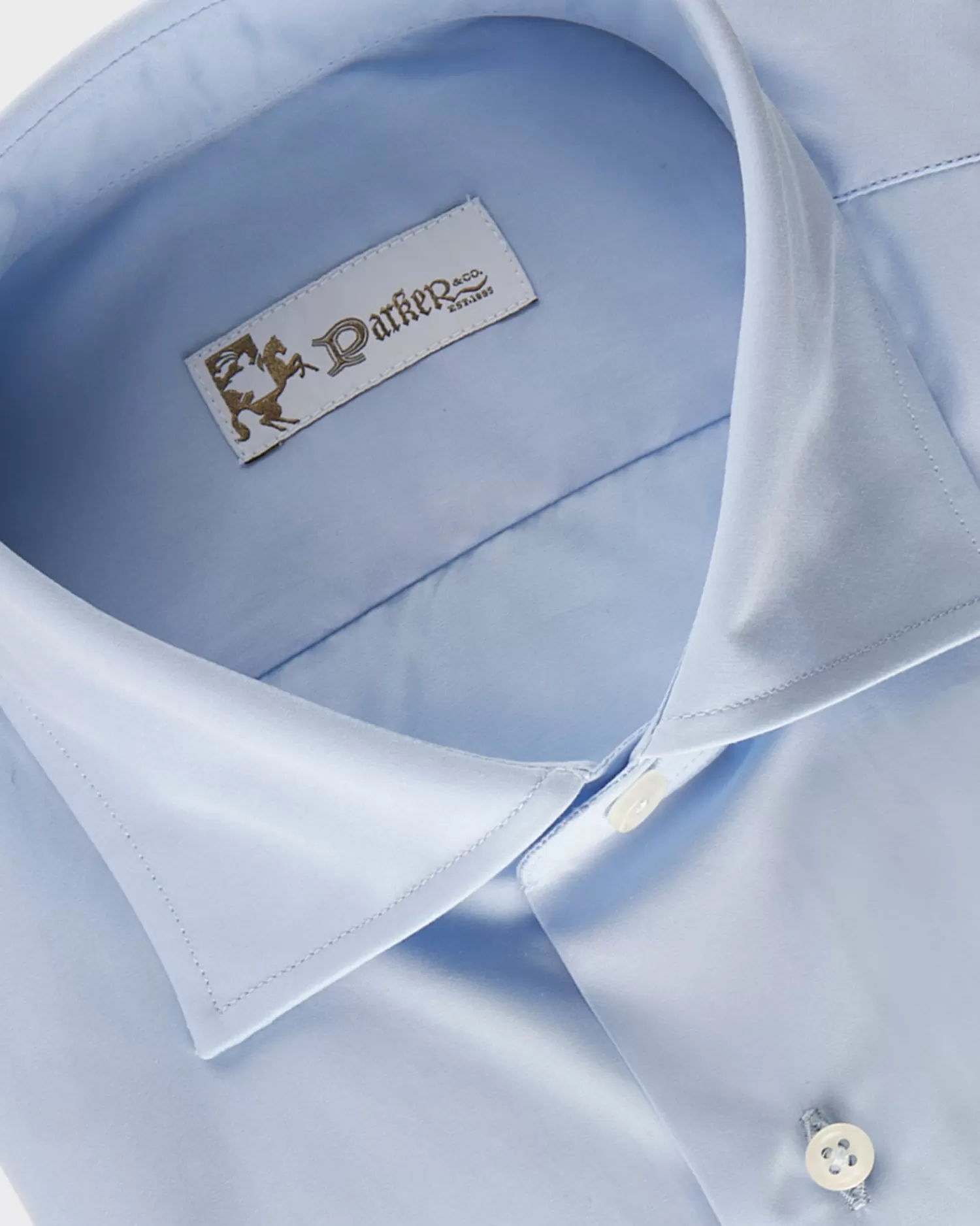 * Light Blue Cotton Business Shirt^ Business Shirts