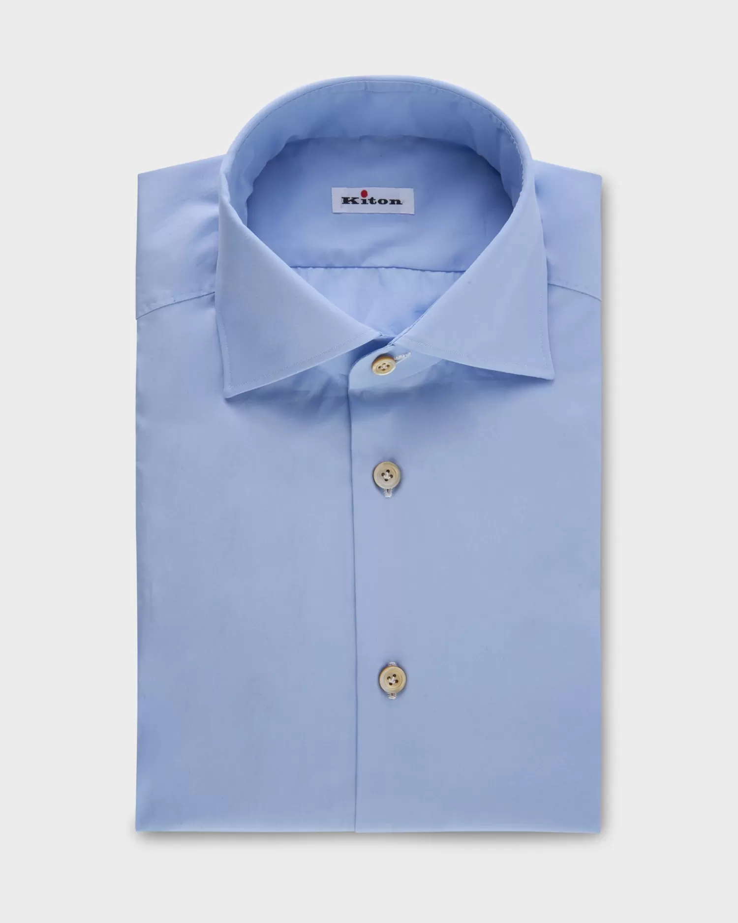 Kiton Light Blue Cotton Shirt^ Casual Shirts