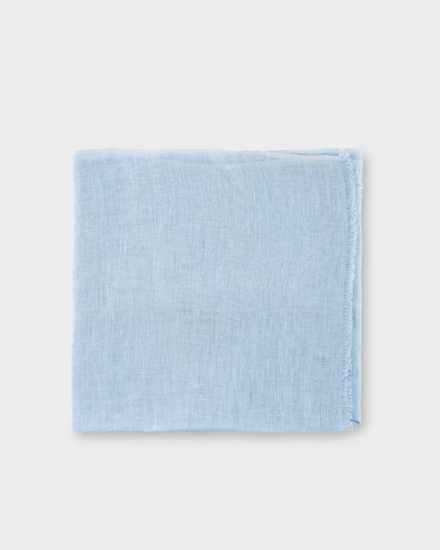 Altea Light Blue Frayed Edge Linen Scarf^ Scarves