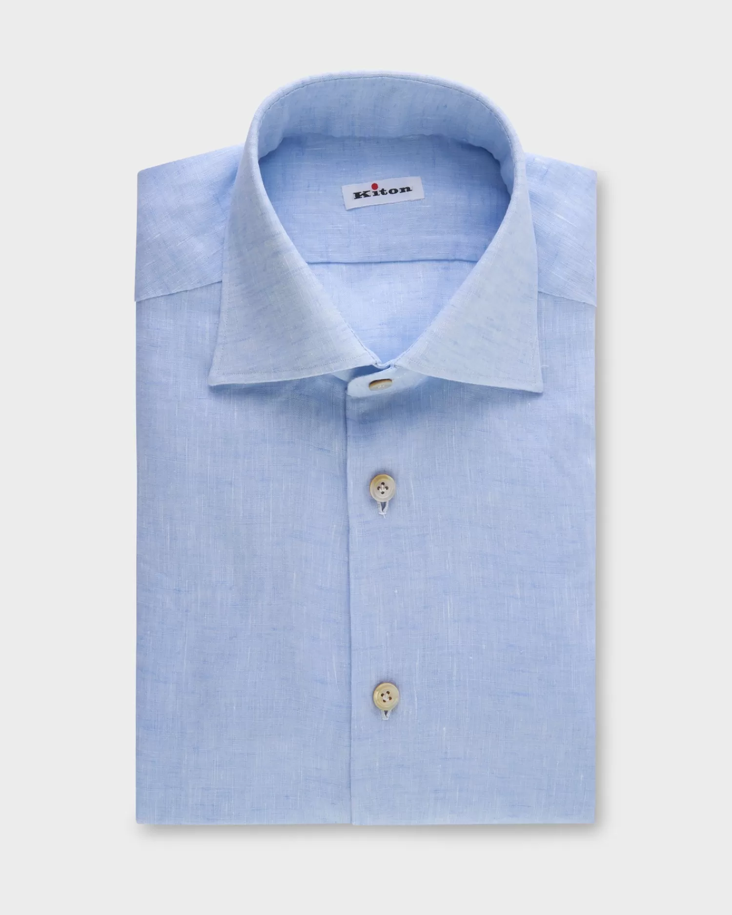 Kiton Light Blue Linen Shirt^ Casual Shirts